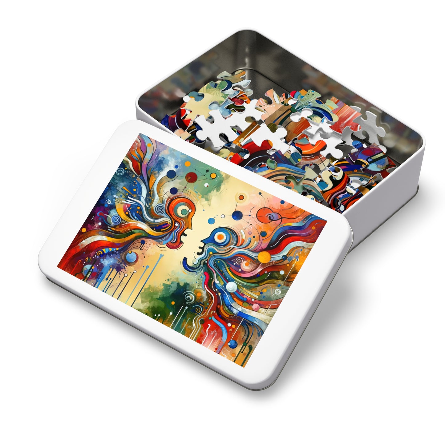 Conversational Catalyst Tachism Jigsaw Puzzle (30, 110, 252, 500,1000-Piece)