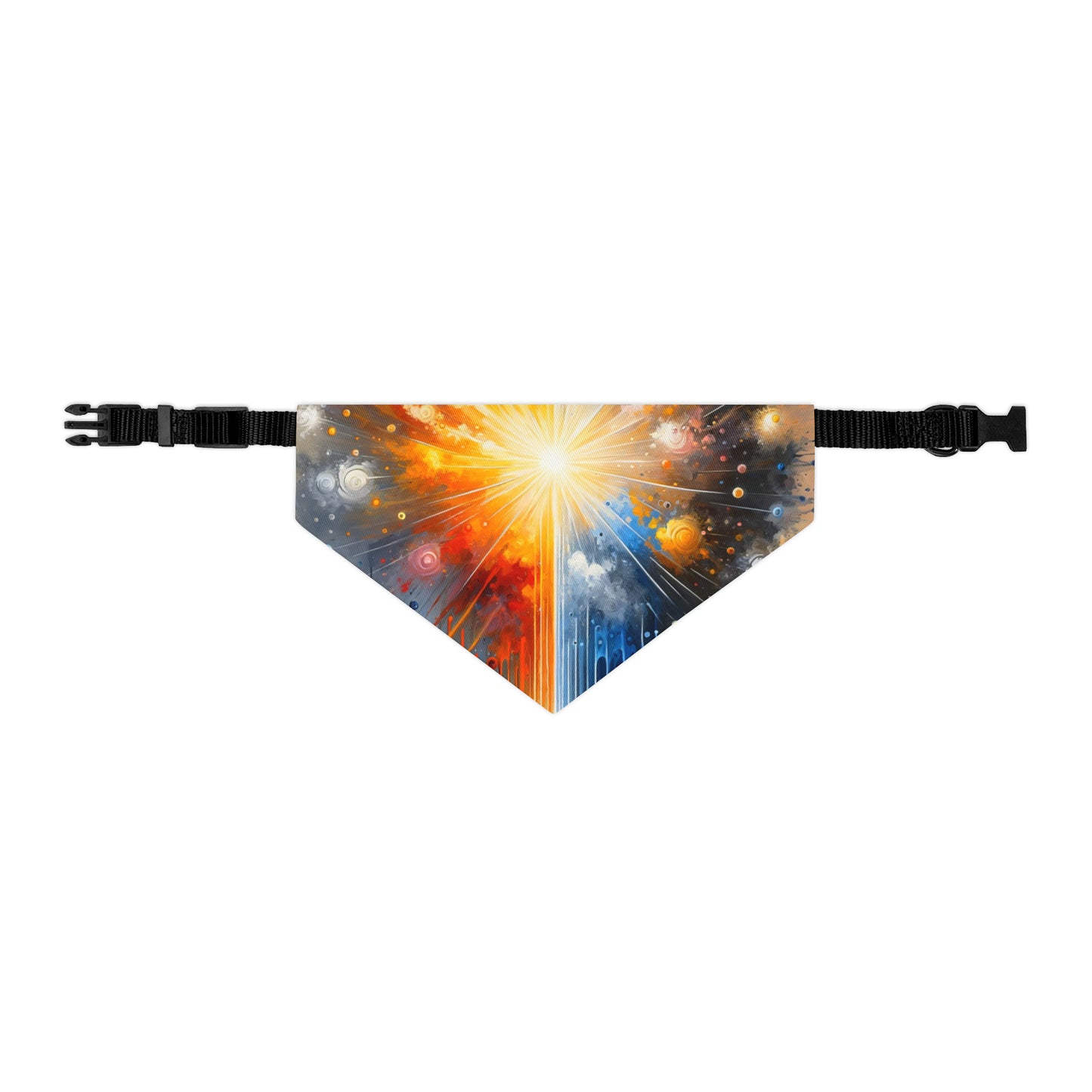 Luminous Abstract Tachism Pet Bandana Collar