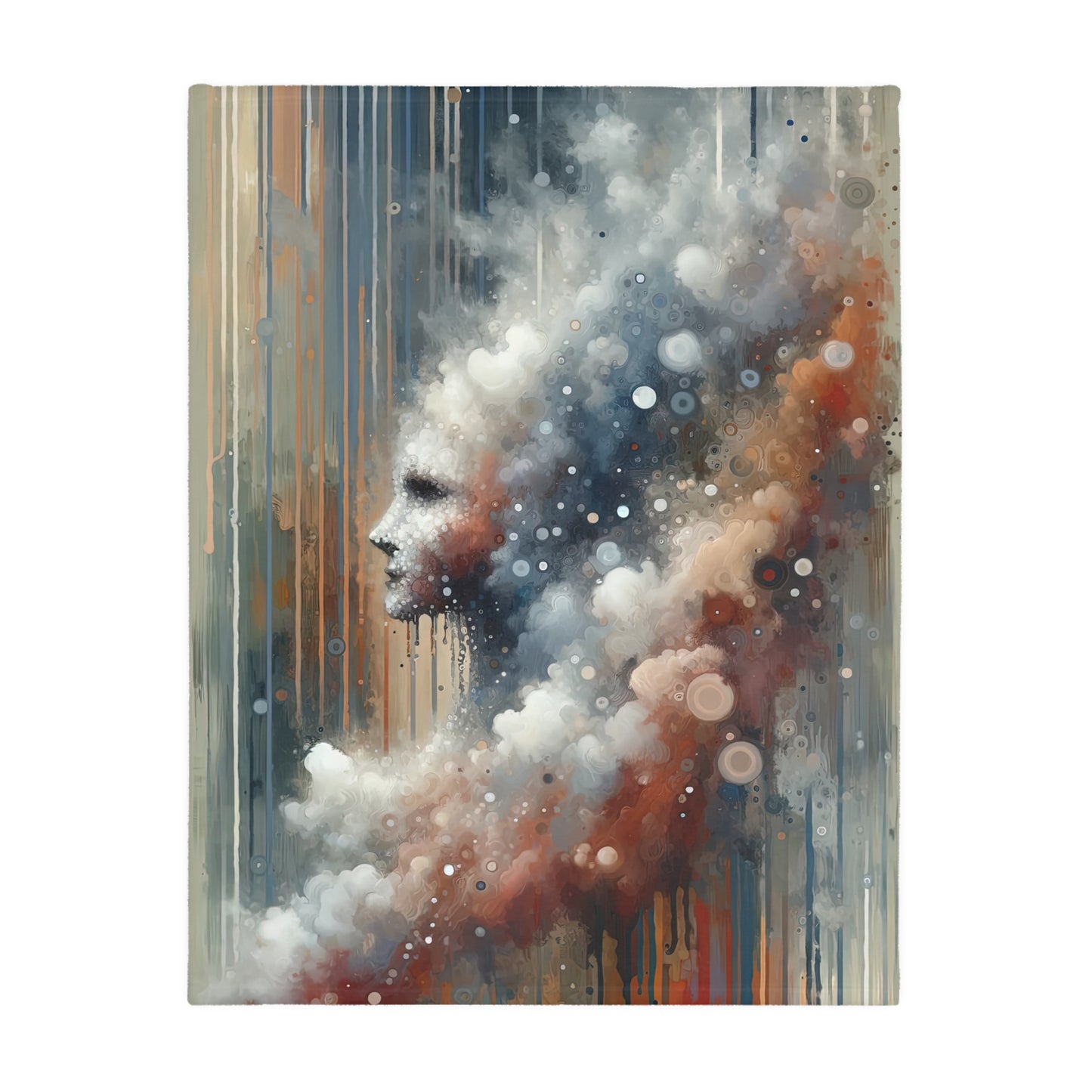 Ephemeral Hour Residue Velveteen Microfiber Blanket (Two-sided print)