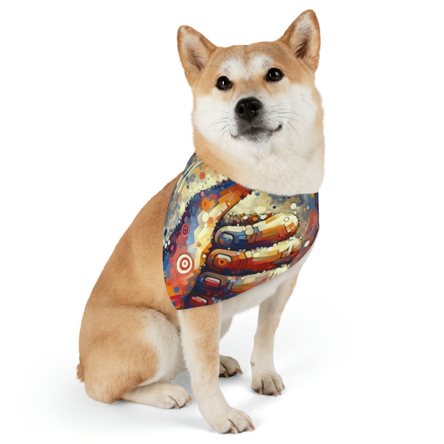 Digital Gratitude Nod Pet Bandana Collar