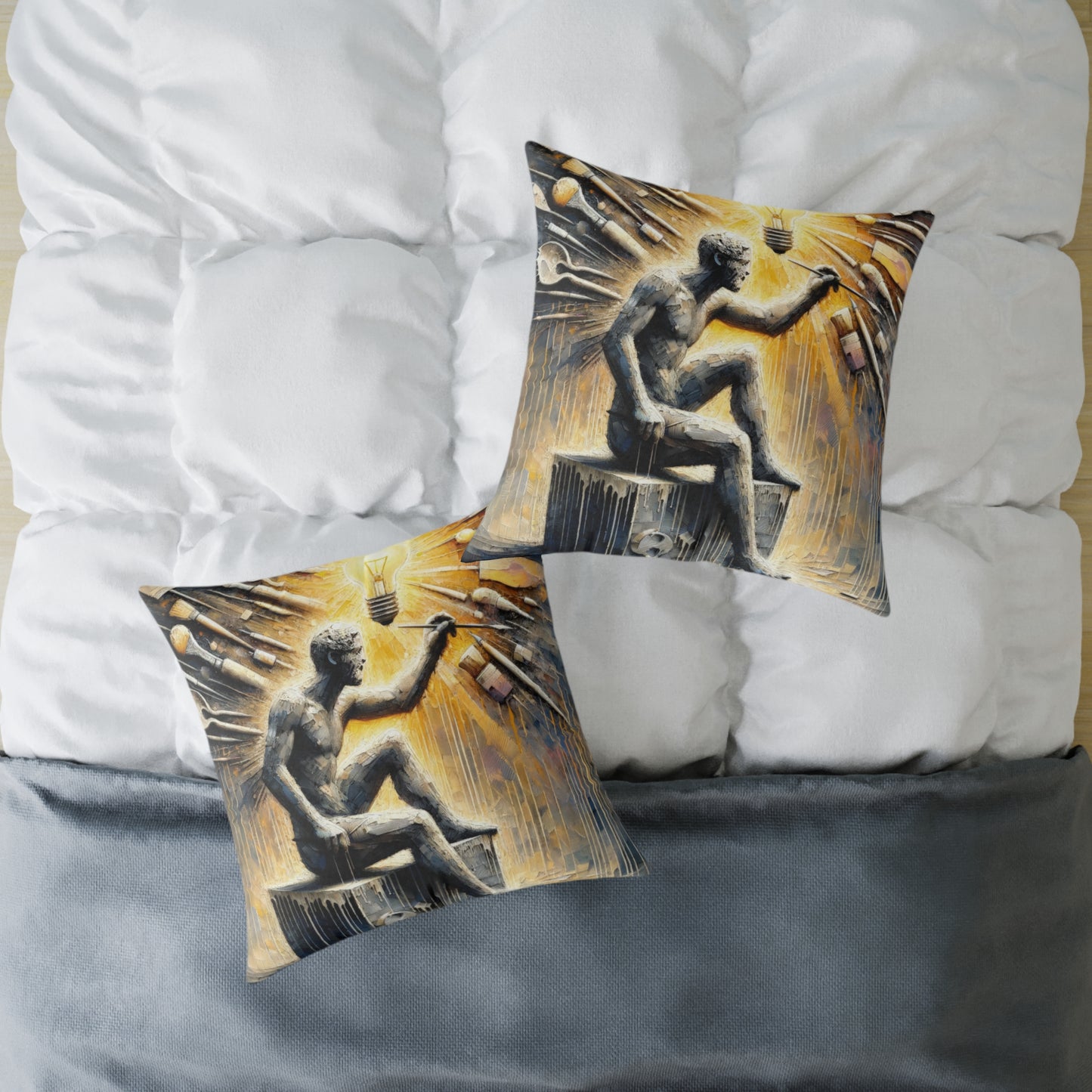 Idea Sculptor Genesis Spun Polyester Pillow