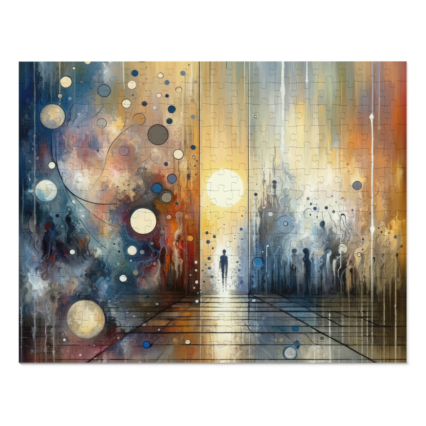 Stillness Transition Abstract Jigsaw Puzzle (30, 110, 252, 500,1000-Piece)