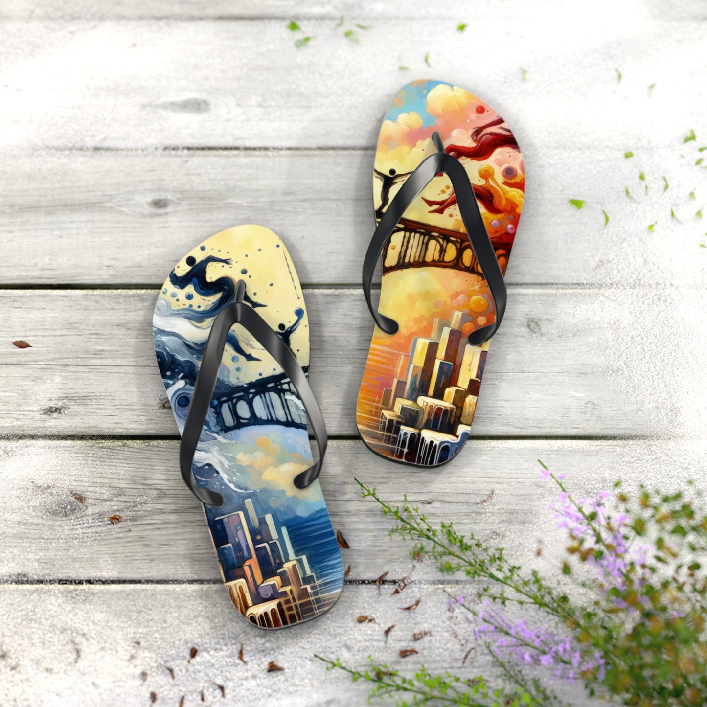 Faithful Diving Bridges Flip Flops