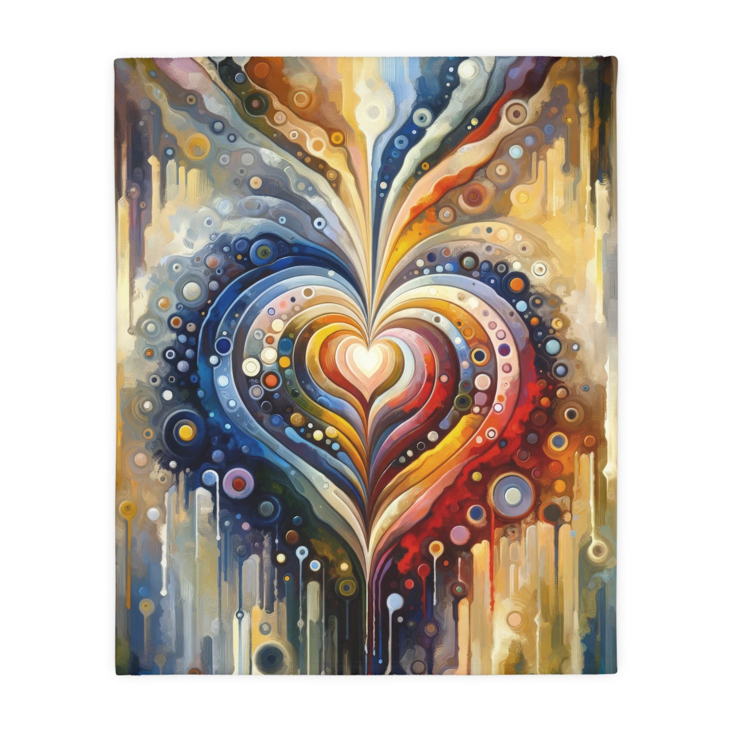 Harmonic Heart Essence Velveteen Microfiber Blanket (Two-sided print)