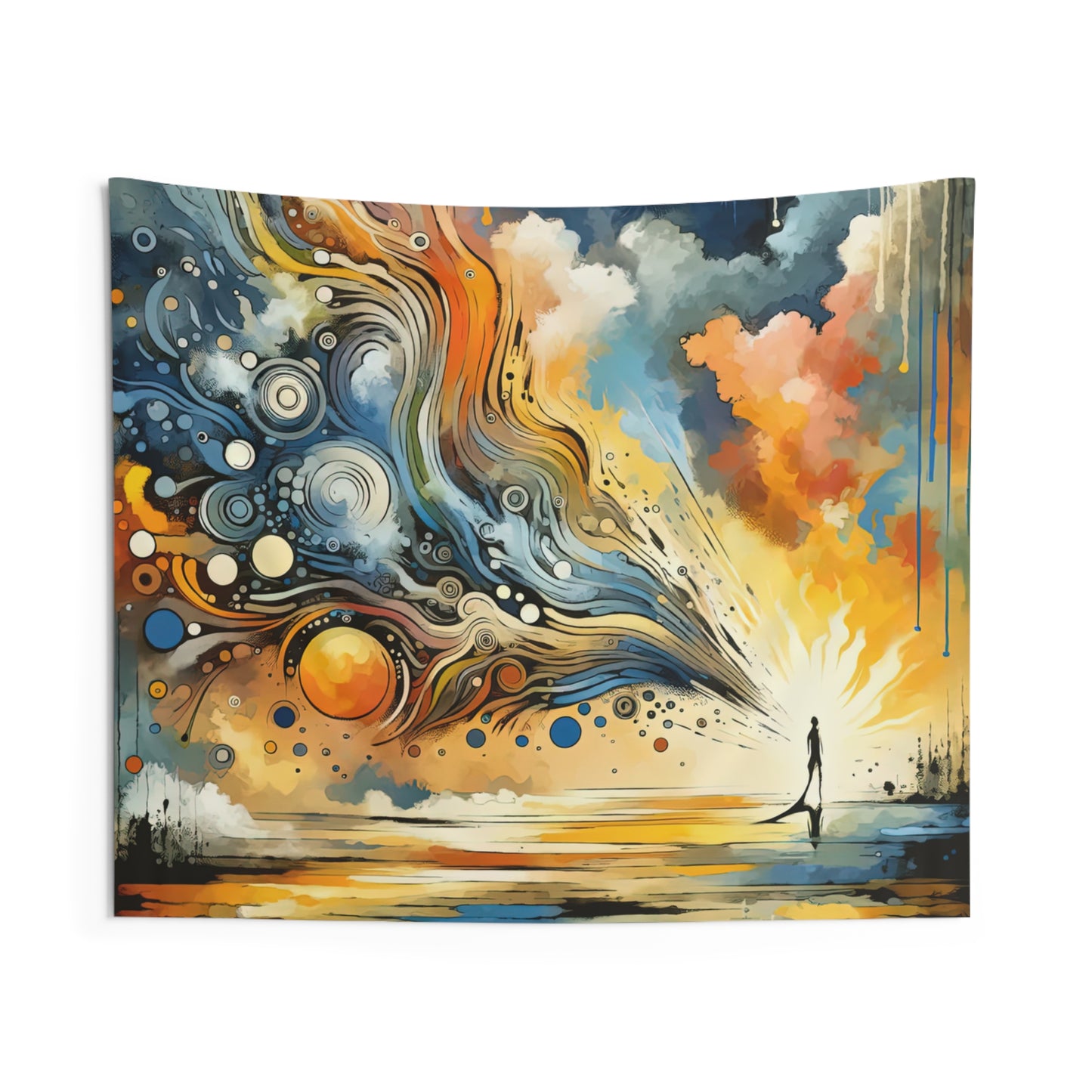 Intentional Awakening Reflection Indoor Wall Tapestries