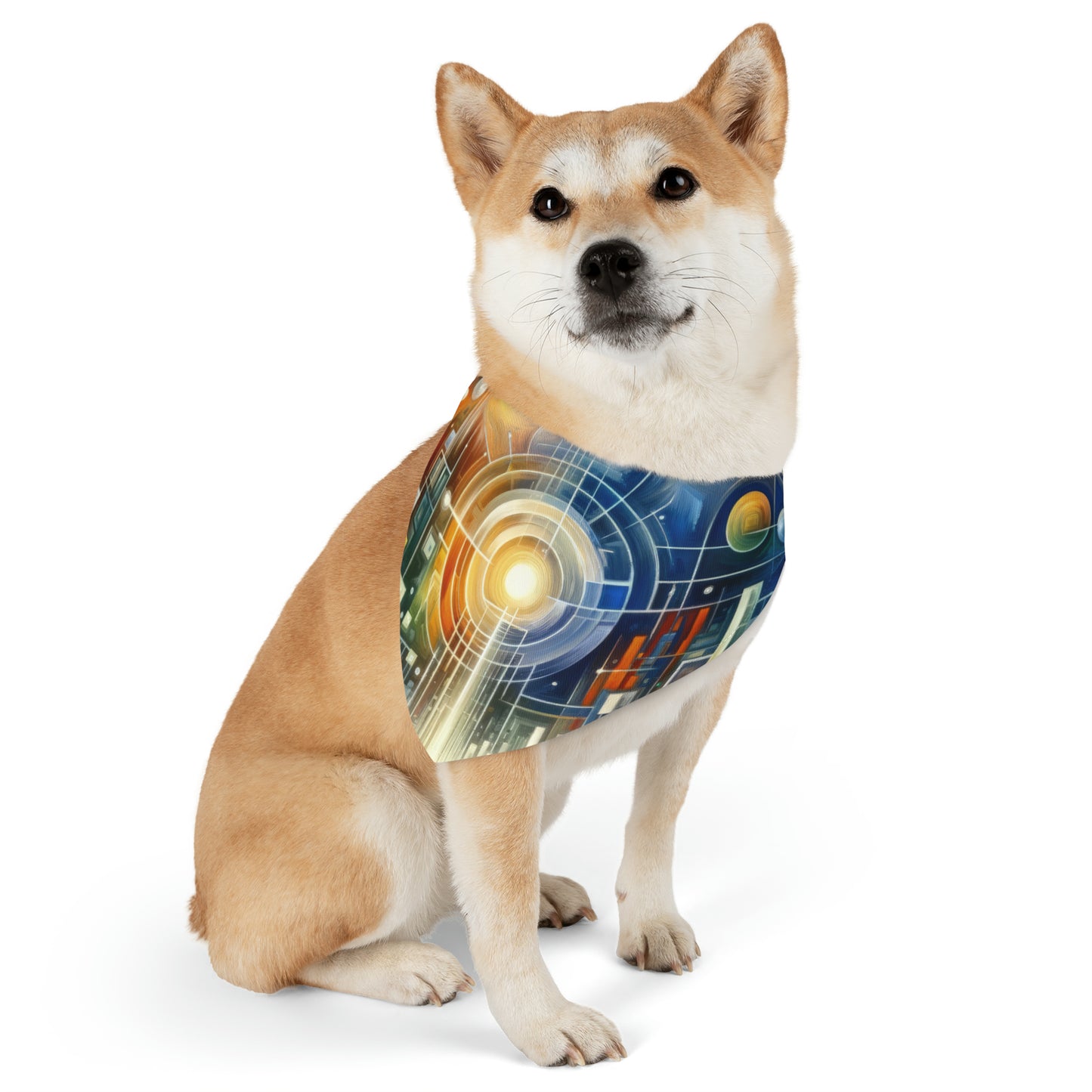 Mindful Megabyte Convergence Pet Bandana Collar