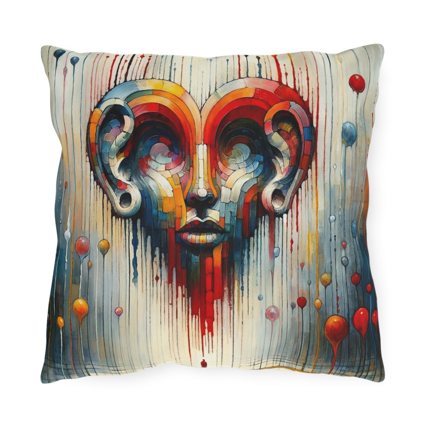 Ears Heart Expression Outdoor Pillows