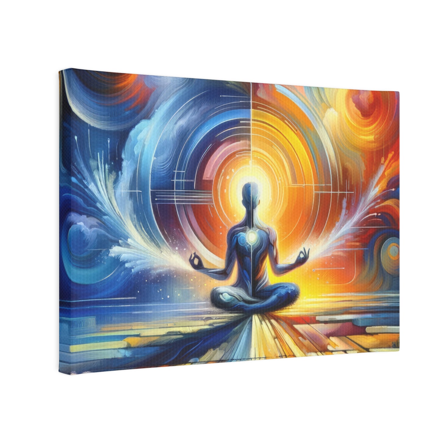 Techno Spiritual Synthesis Canvas Photo Tile