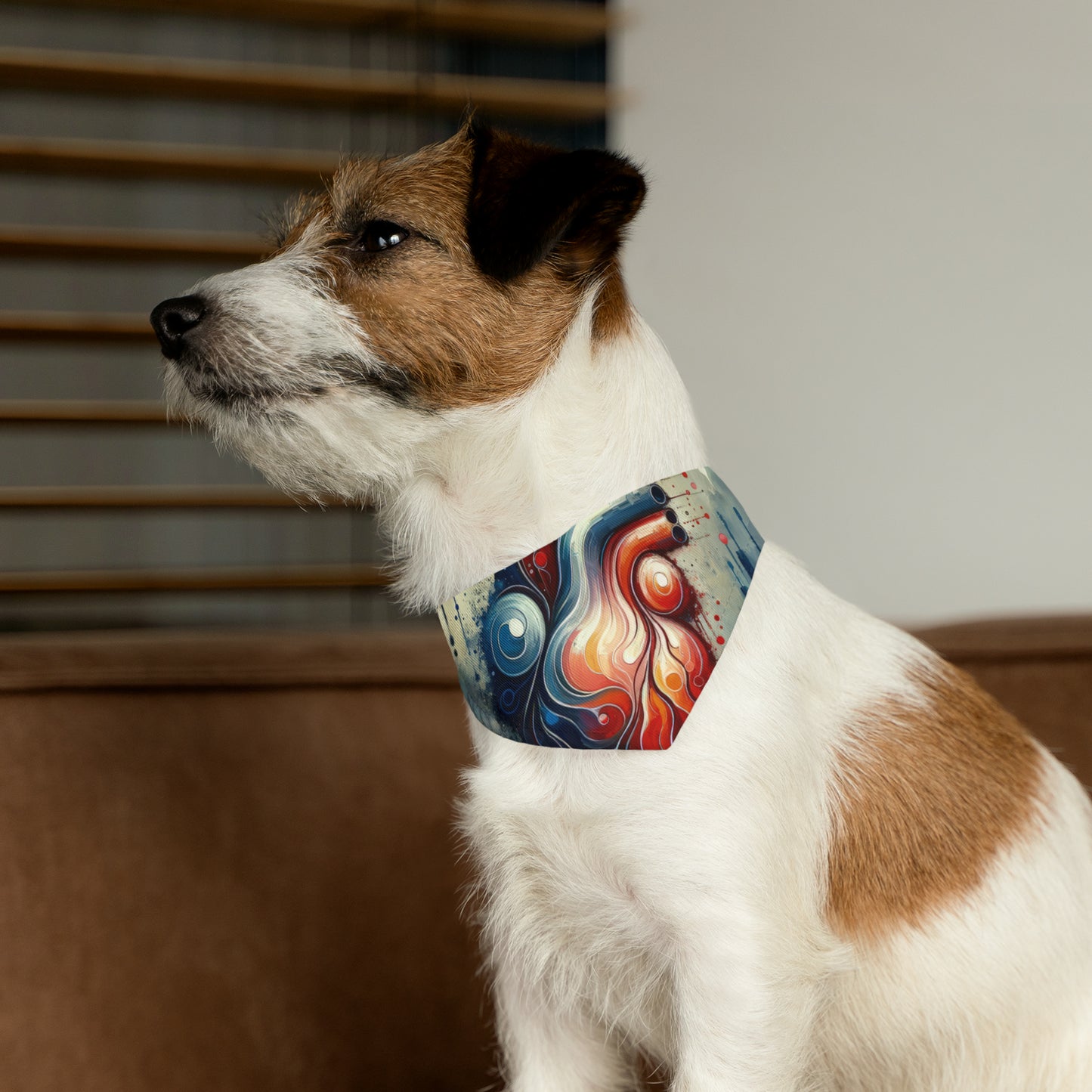 Rhythmic Heart Harmony Pet Bandana Collar