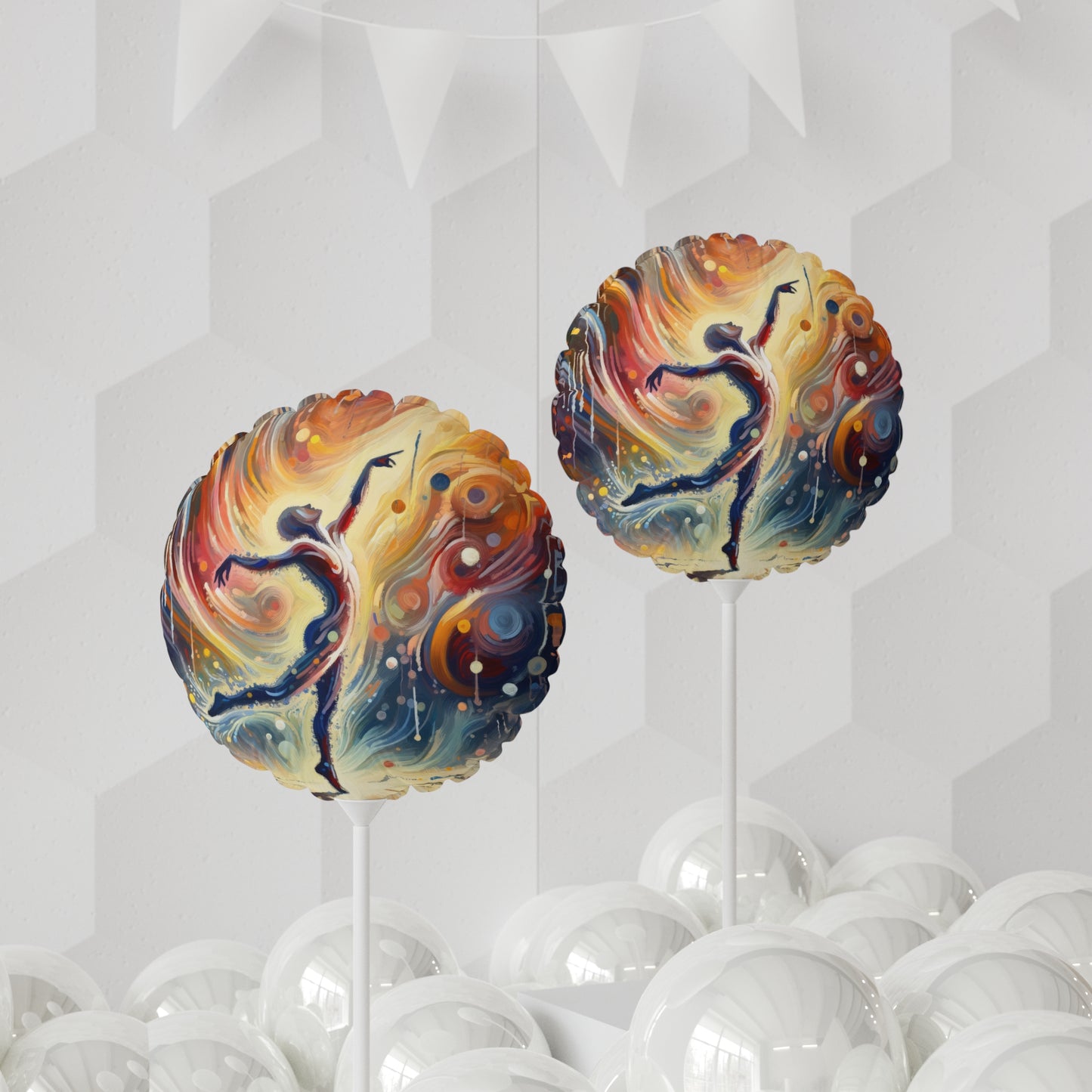 Wholehearted Divine Dance Balloon (Round and Heart-shaped), 11"