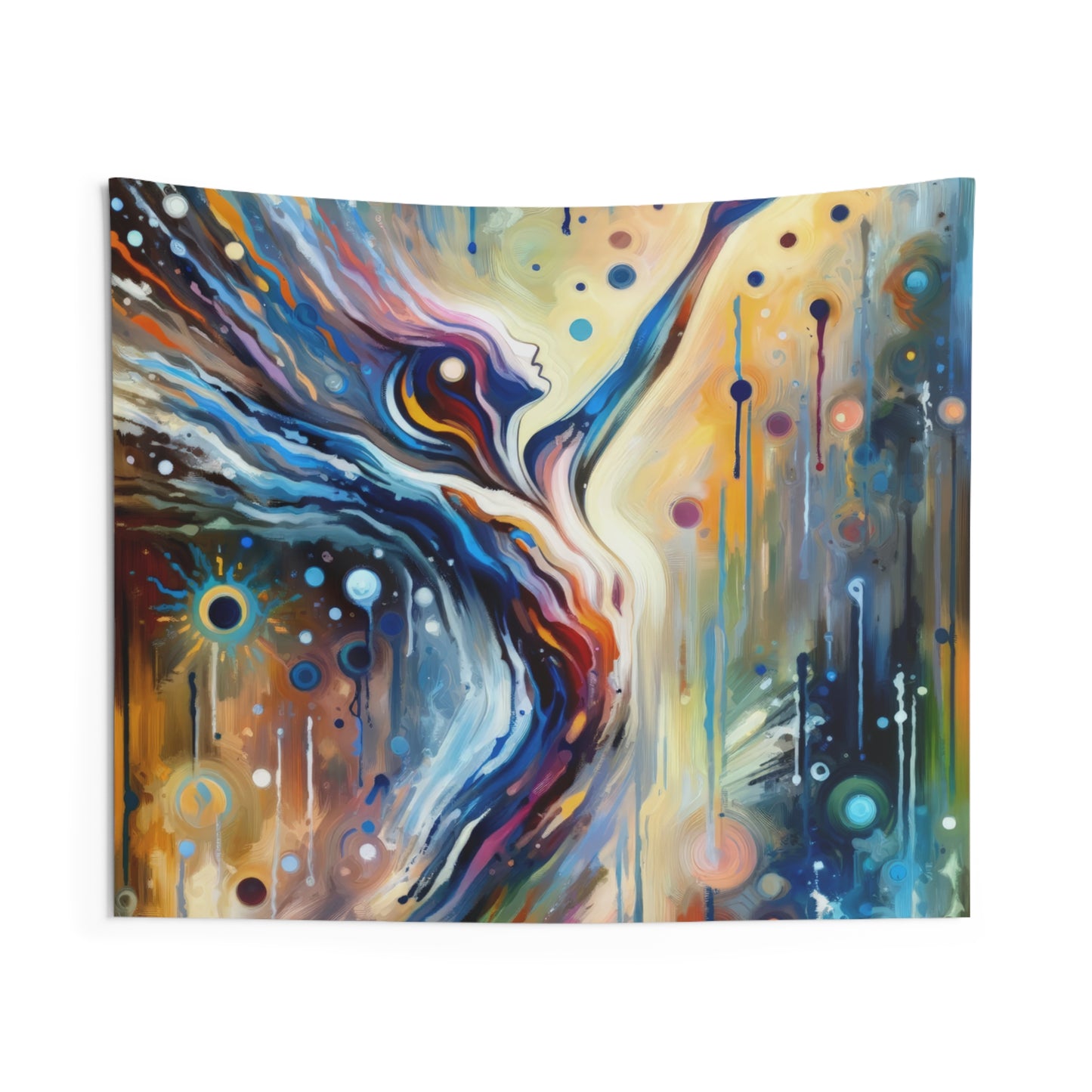Journey Embrace Tachism Indoor Wall Tapestries