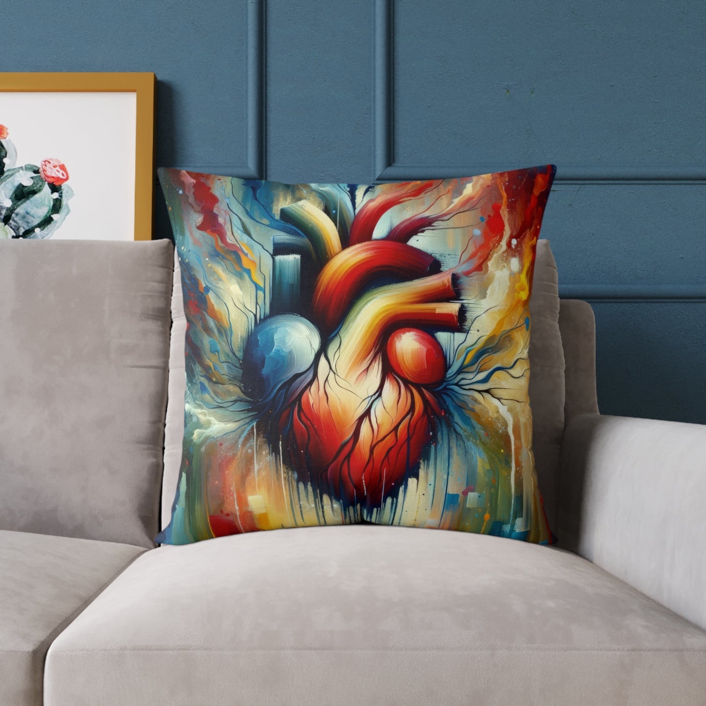 Humanity Heart Unveiled Spun Polyester Pillow
