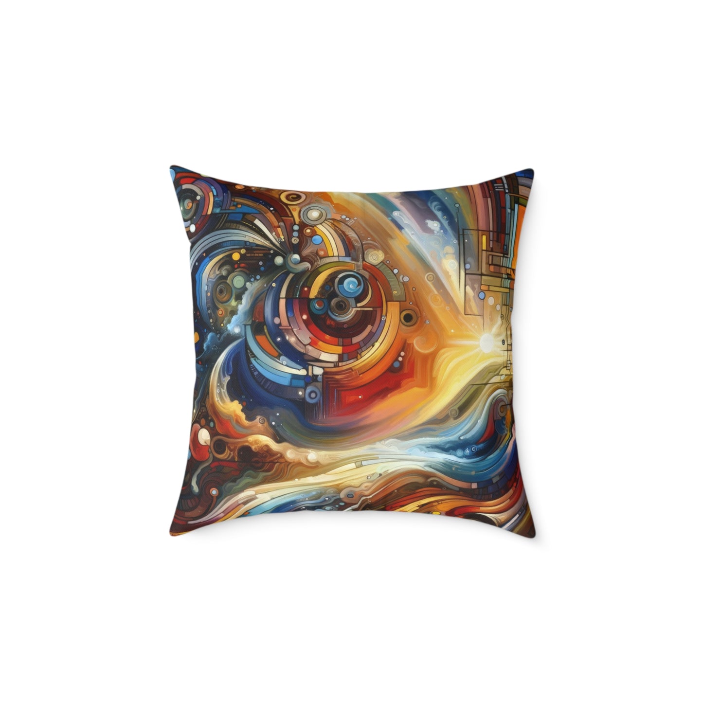 Ritualistic Growth Symphony Spun Polyester Pillow