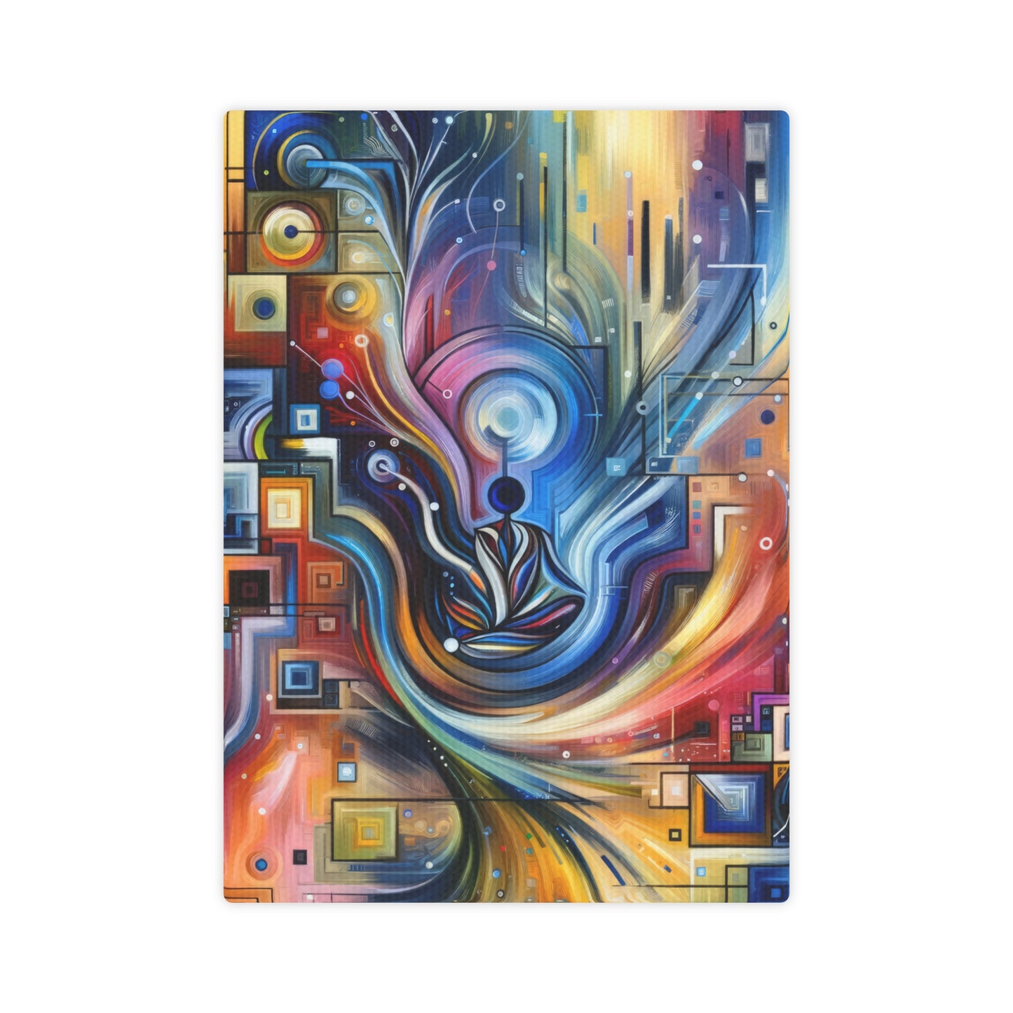 Digital Mindfulness Abstract Canvas Photo Tile