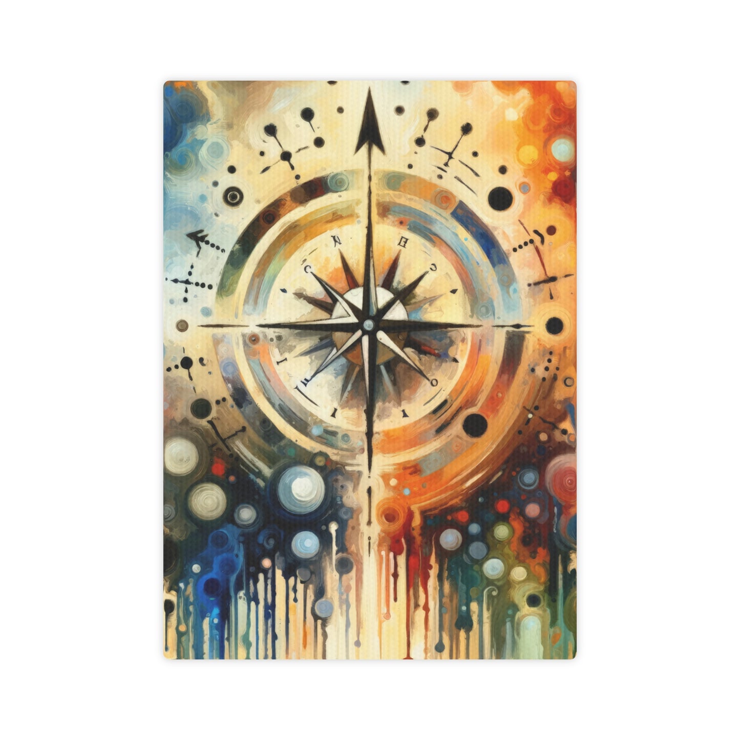 Guidance Abstract Compass Canvas Photo Tile