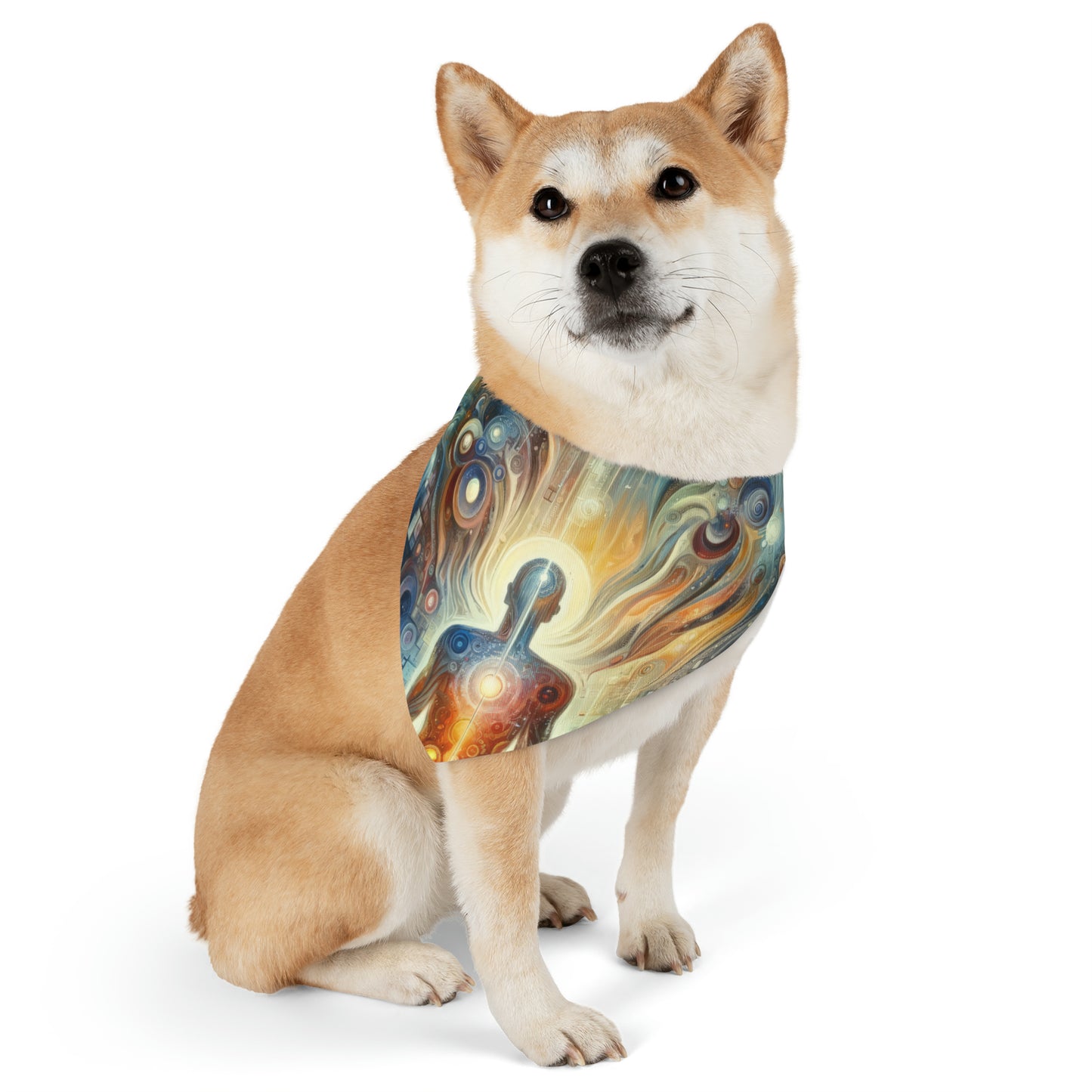Technological Spiritual Synthesis Pet Bandana Collar