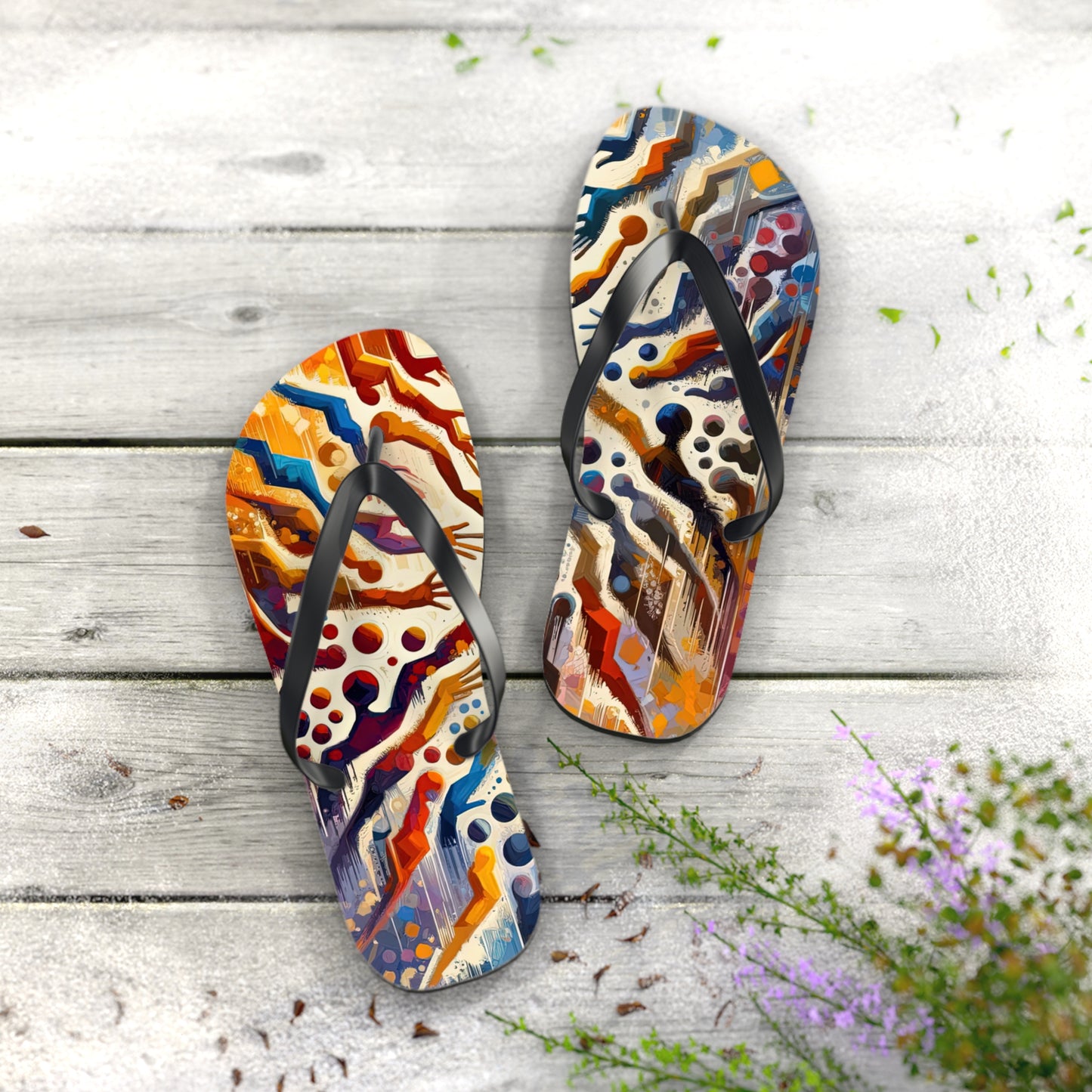 Architects Wisdom Tachism Flip Flops