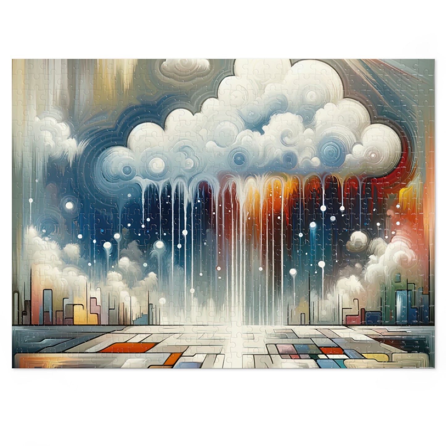 Grounding Silver Clouds Jigsaw Puzzle (30, 110, 252, 500,1000-Piece)