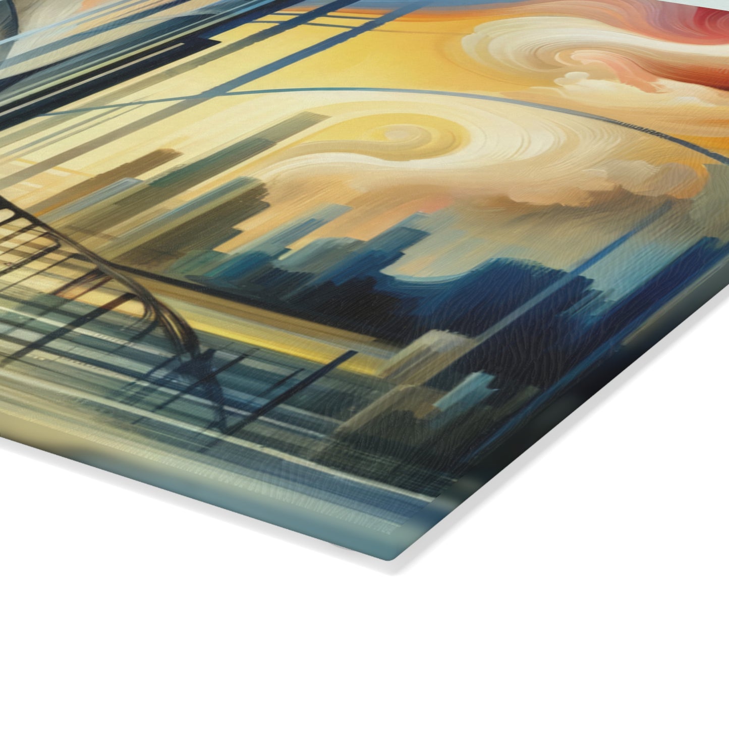 Conscious Bridge Tachism Glass Cutting Board