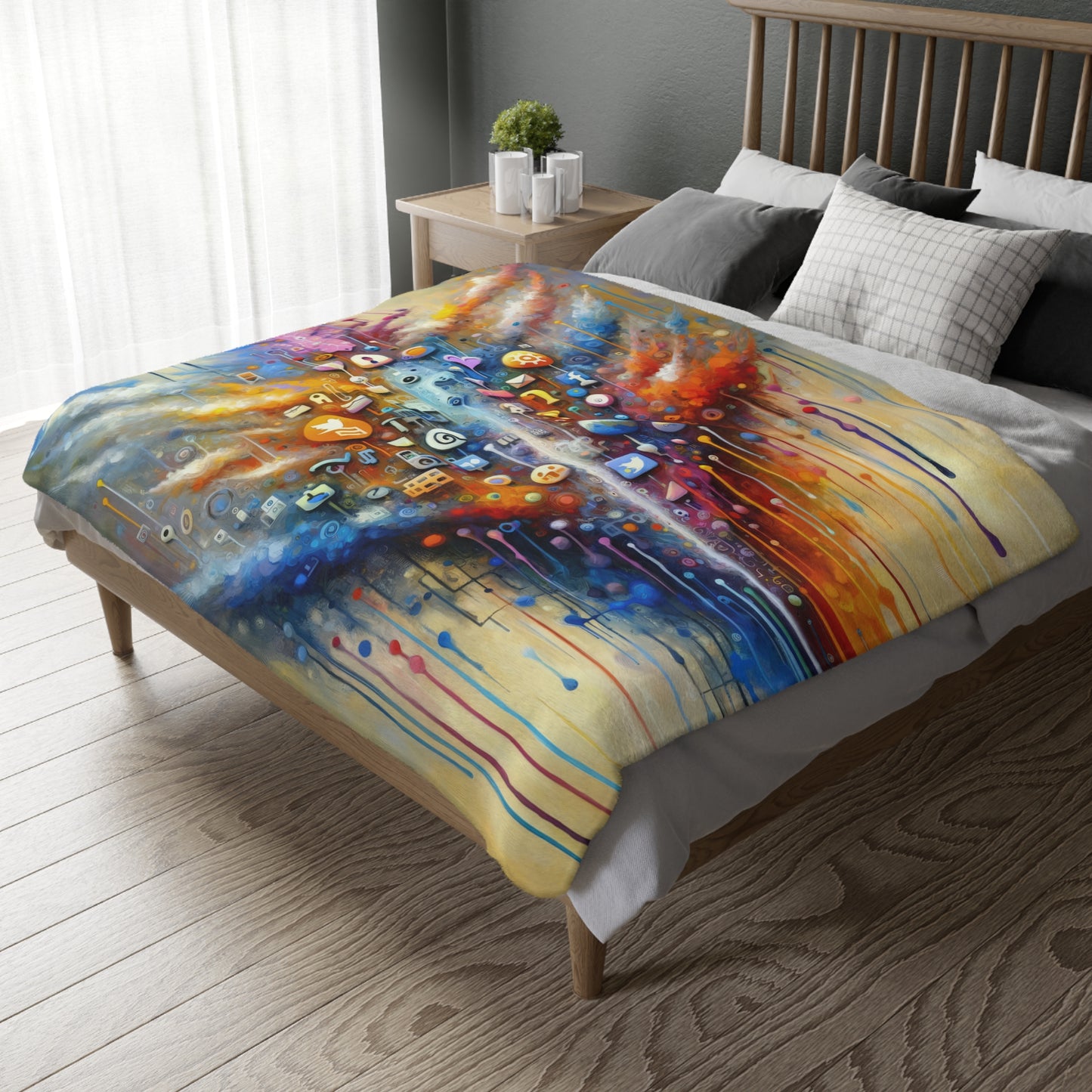 Digital Essence Revelation Velveteen Microfiber Blanket (Two-sided print)