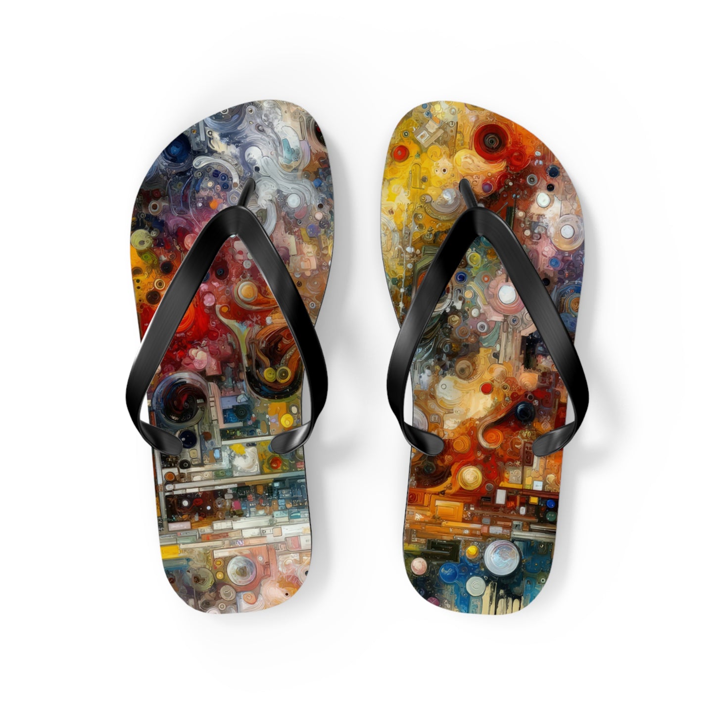 Perception Mosaic Abstract Flip Flops