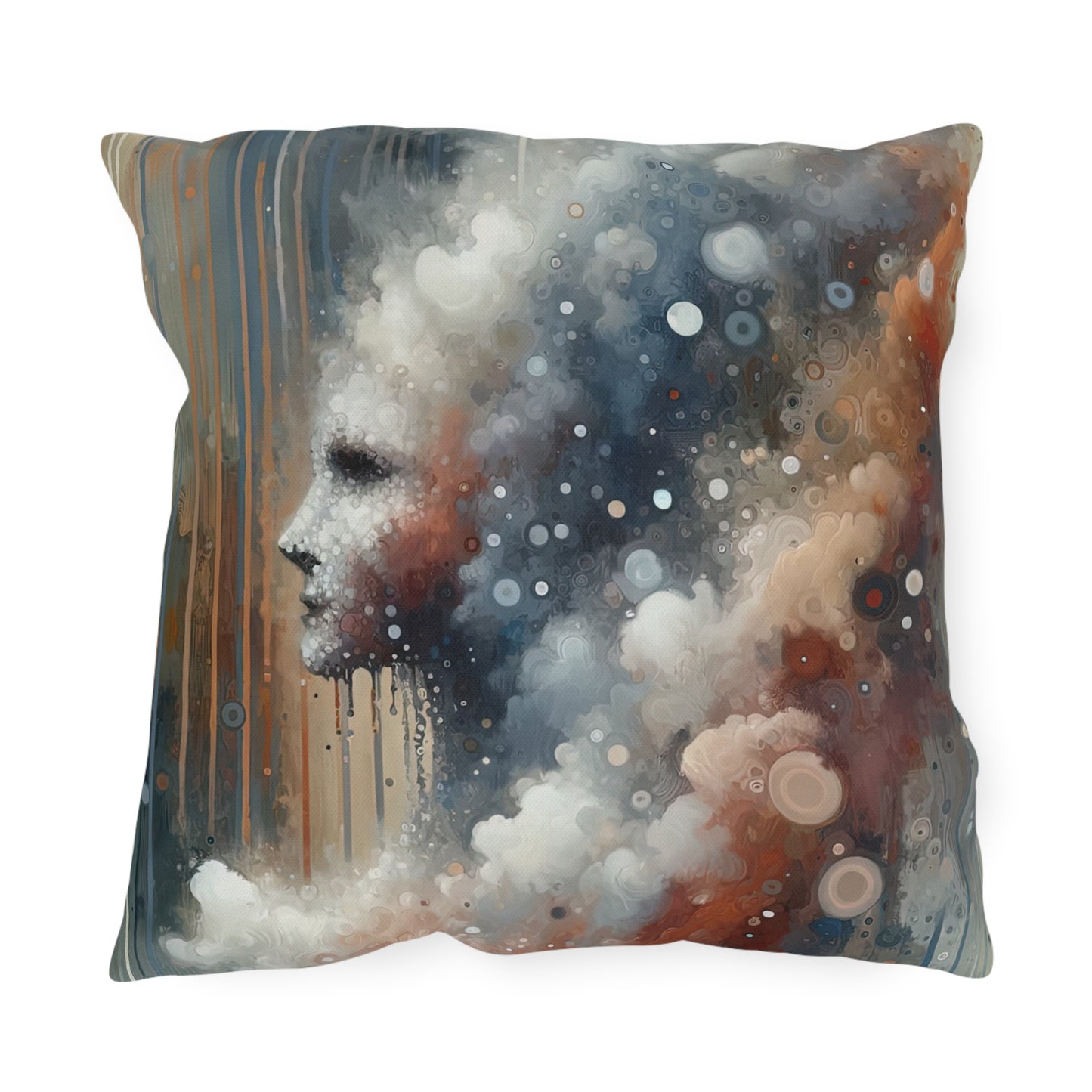 Ephemeral Hour Residue Outdoor Pillows