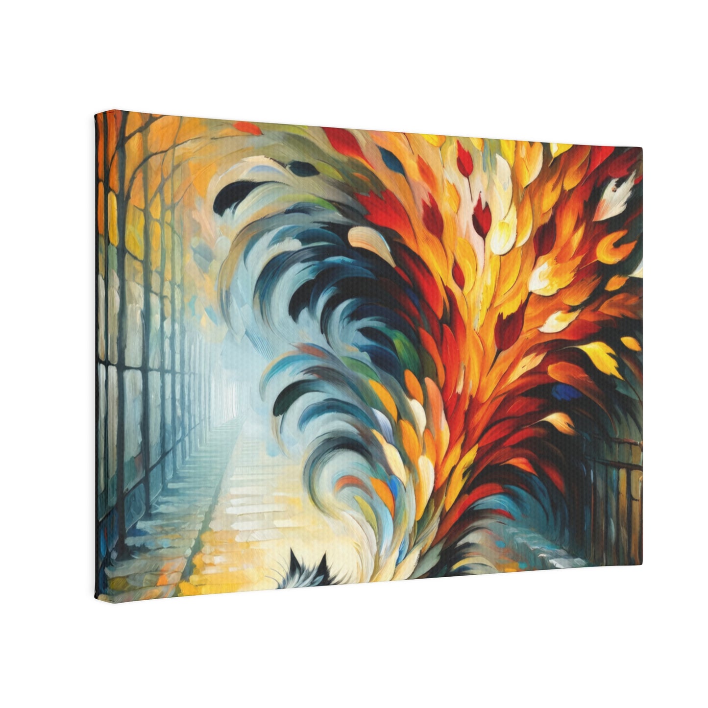 Autumn Whirlwind Escape Canvas Photo Tile