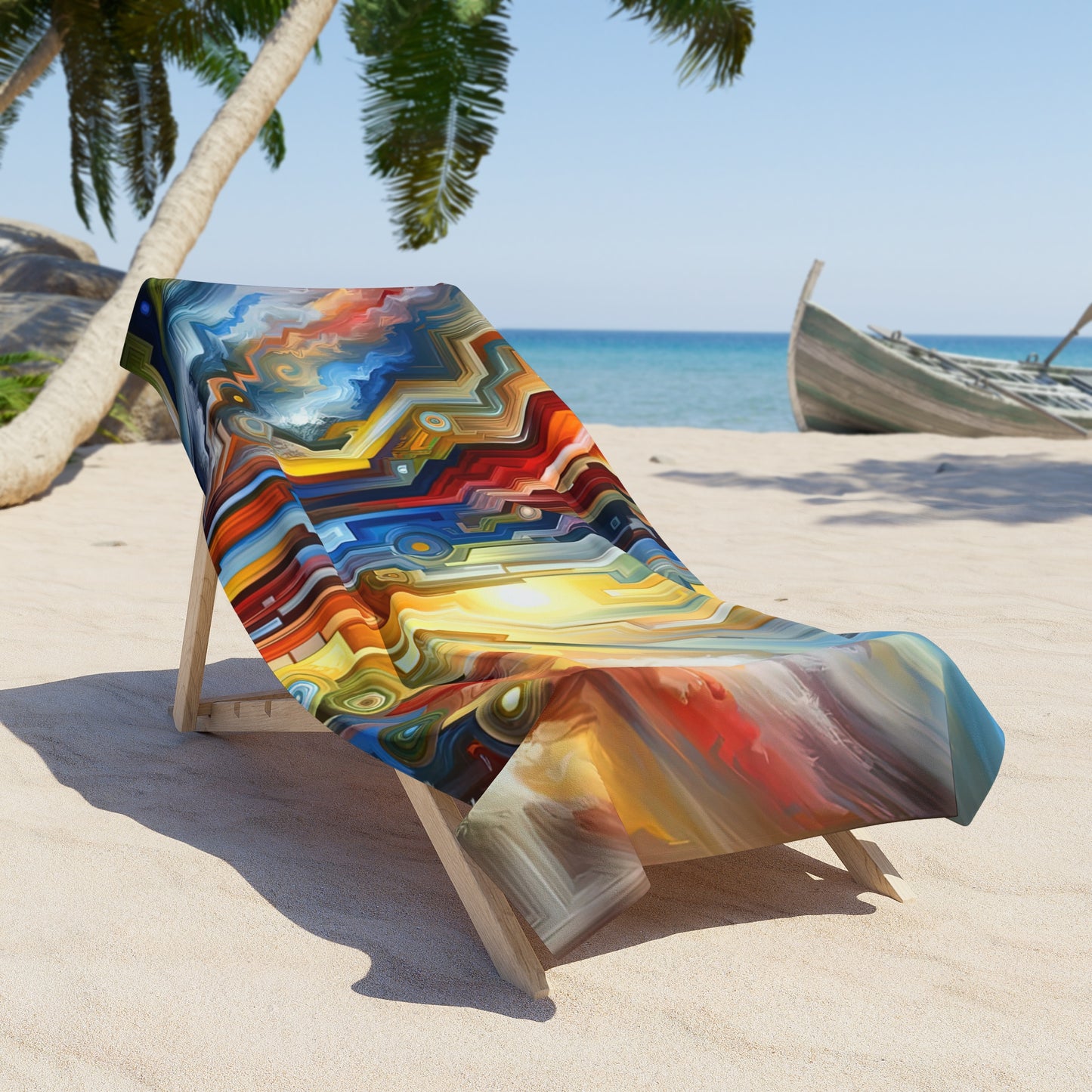 Unity Abstract Vibrancy Beach Towel