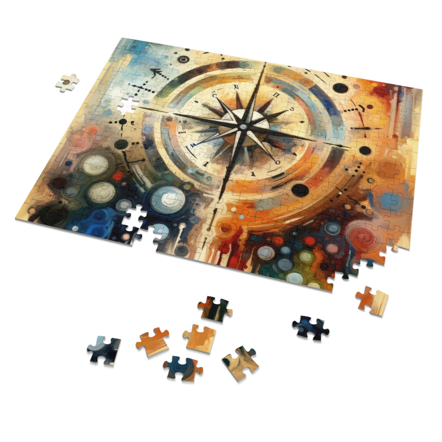 Guidance Abstract Compass Jigsaw Puzzle (30, 110, 252, 500,1000-Piece)