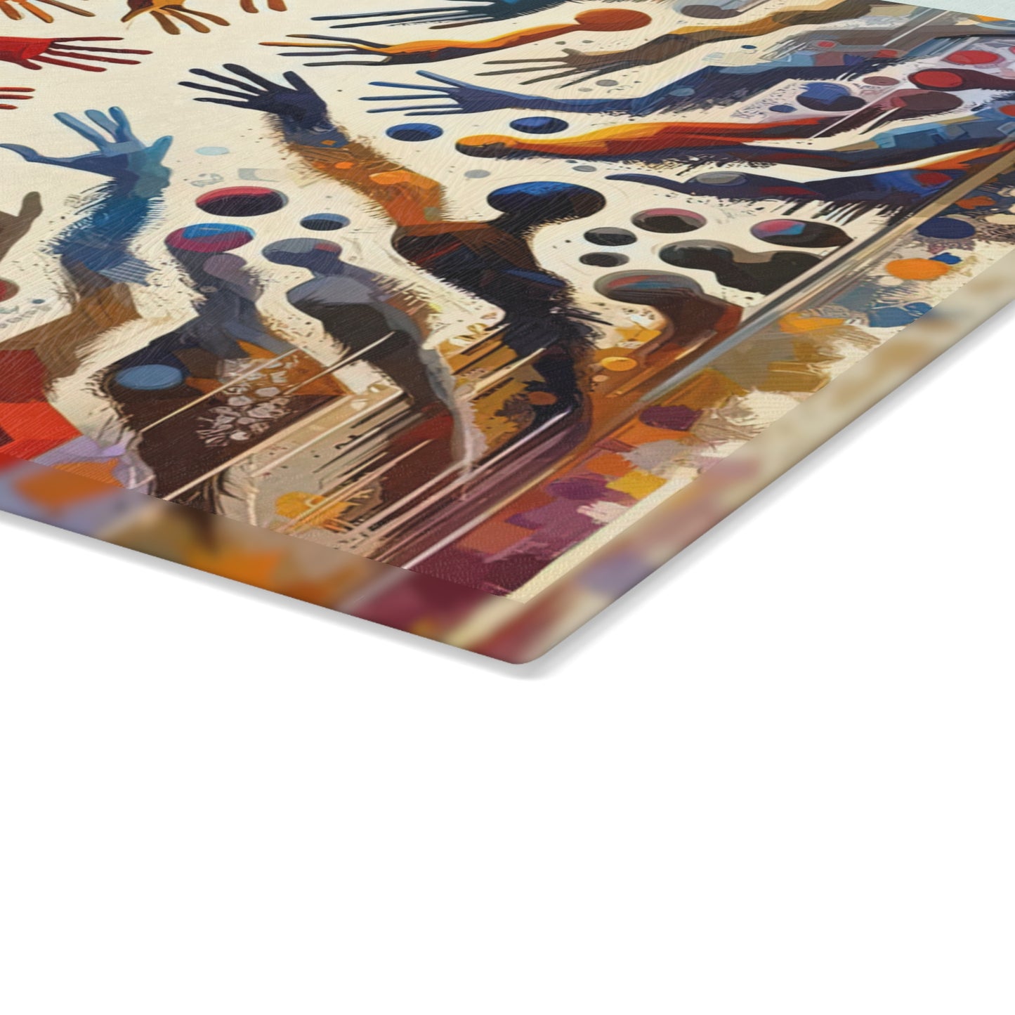 Architects Wisdom Tachism Glass Cutting Board