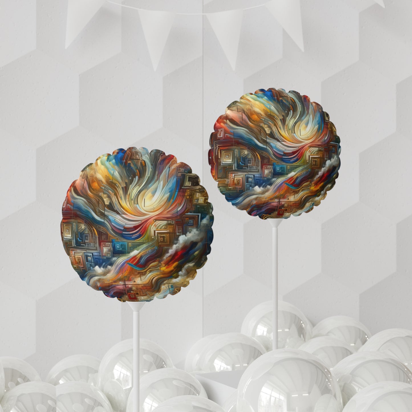 Woven Progress Tapestry Balloon (Round and Heart-shaped), 11"