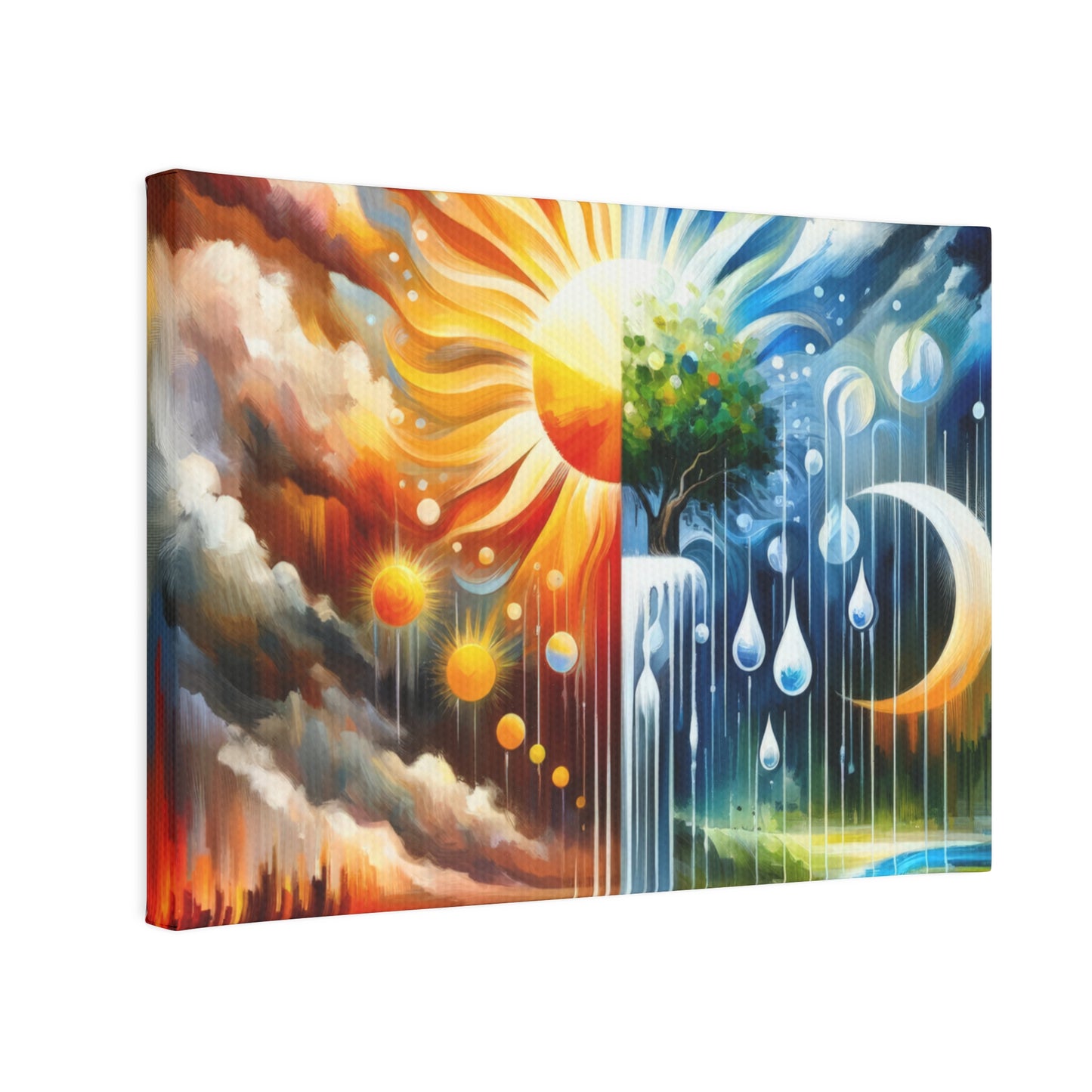 Sunshine Harvest Journey Canvas Photo Tile