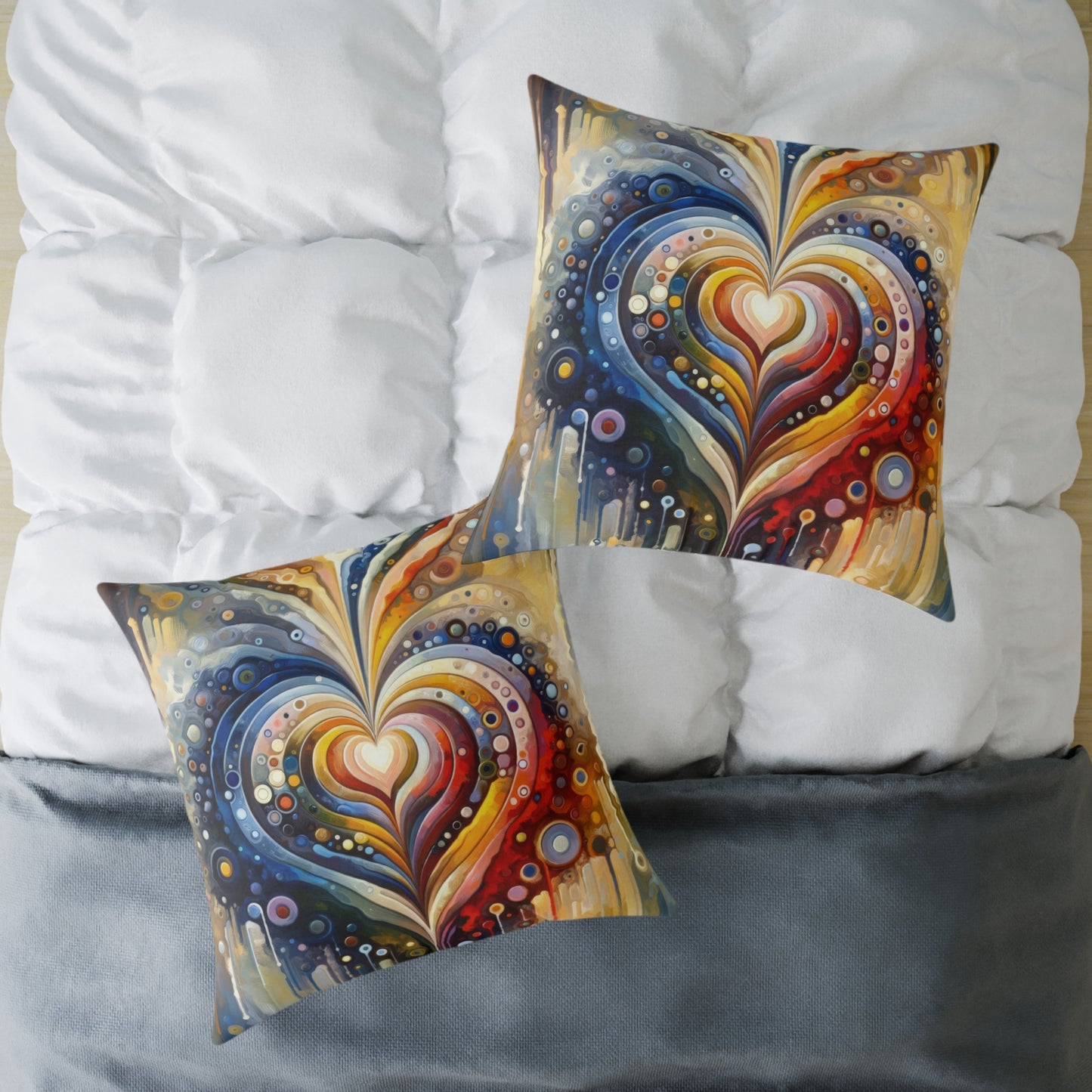 Harmonic Heart Essence Spun Polyester Pillow