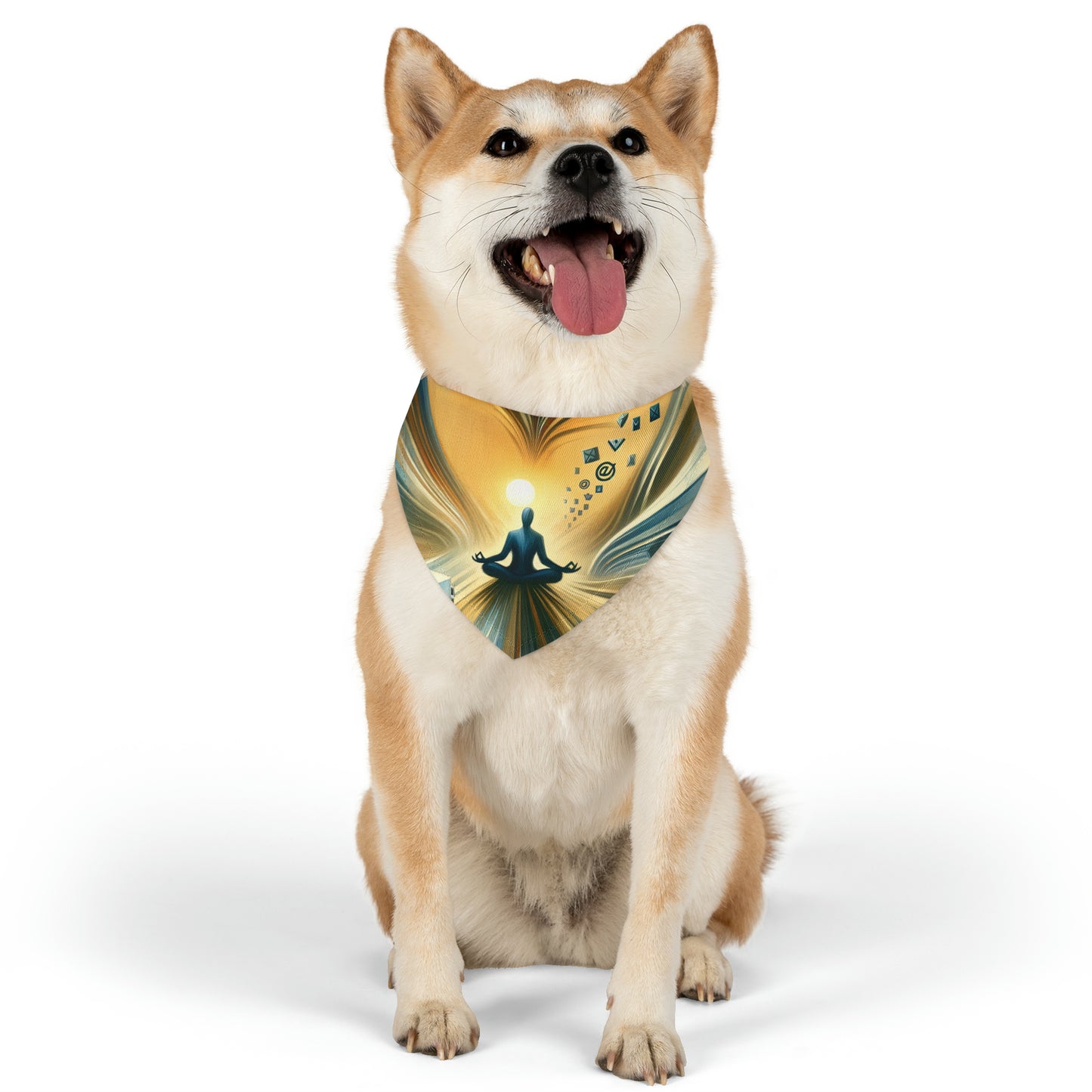 Meditative Commute Flow Pet Bandana Collar