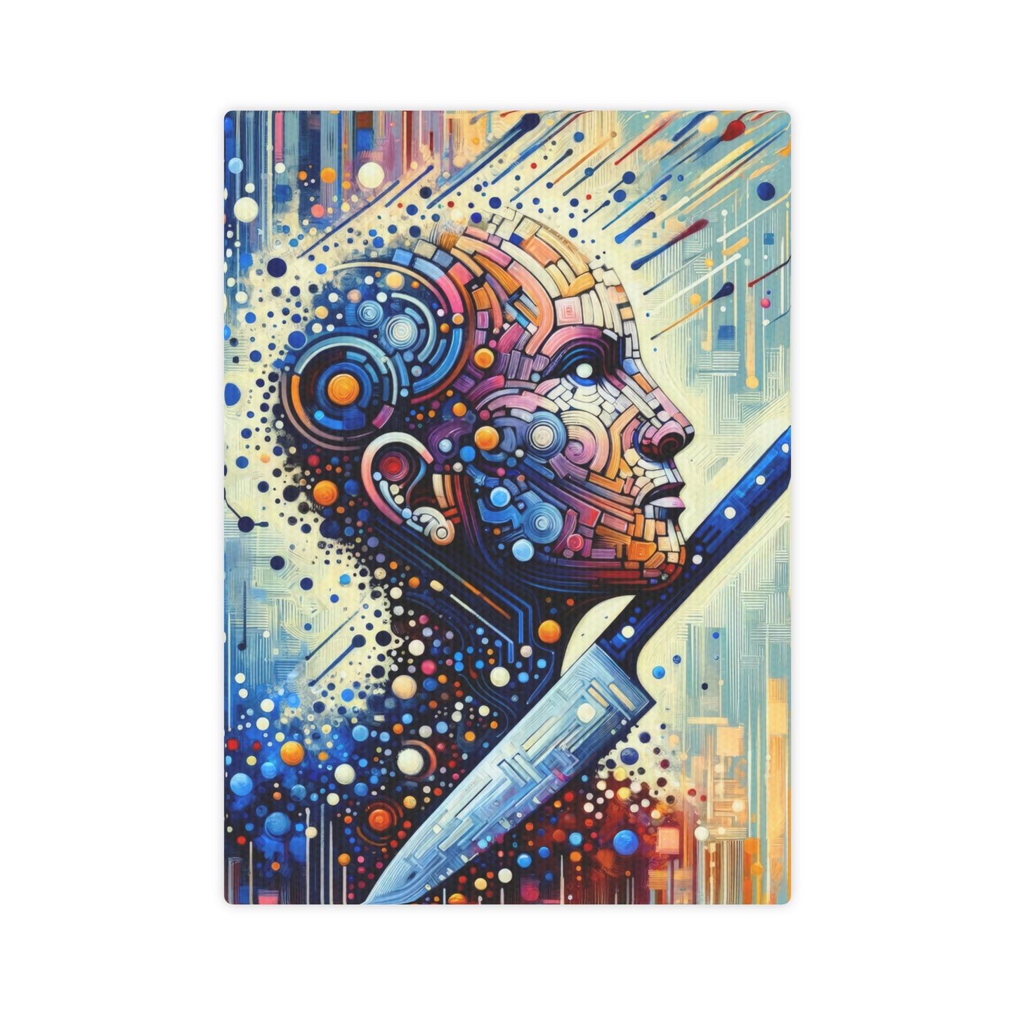 Digital Carving Abstract Canvas Photo Tile
