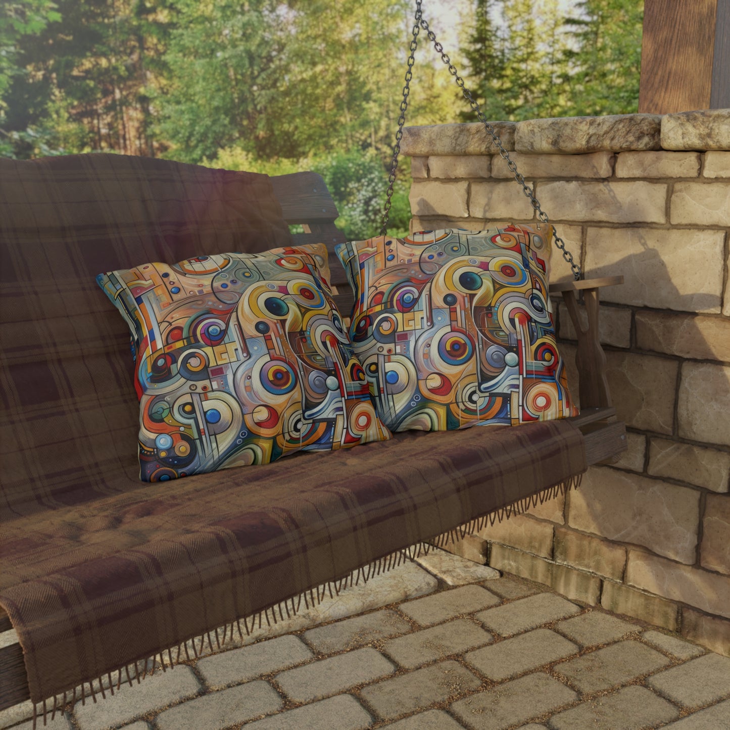 Playful Wisdom Essence Outdoor Pillows