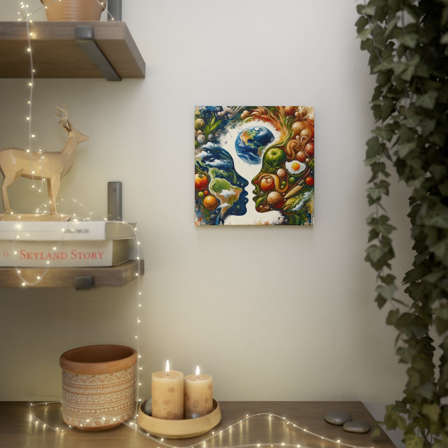 Earthly Dialogue Feast Canvas Photo Tile