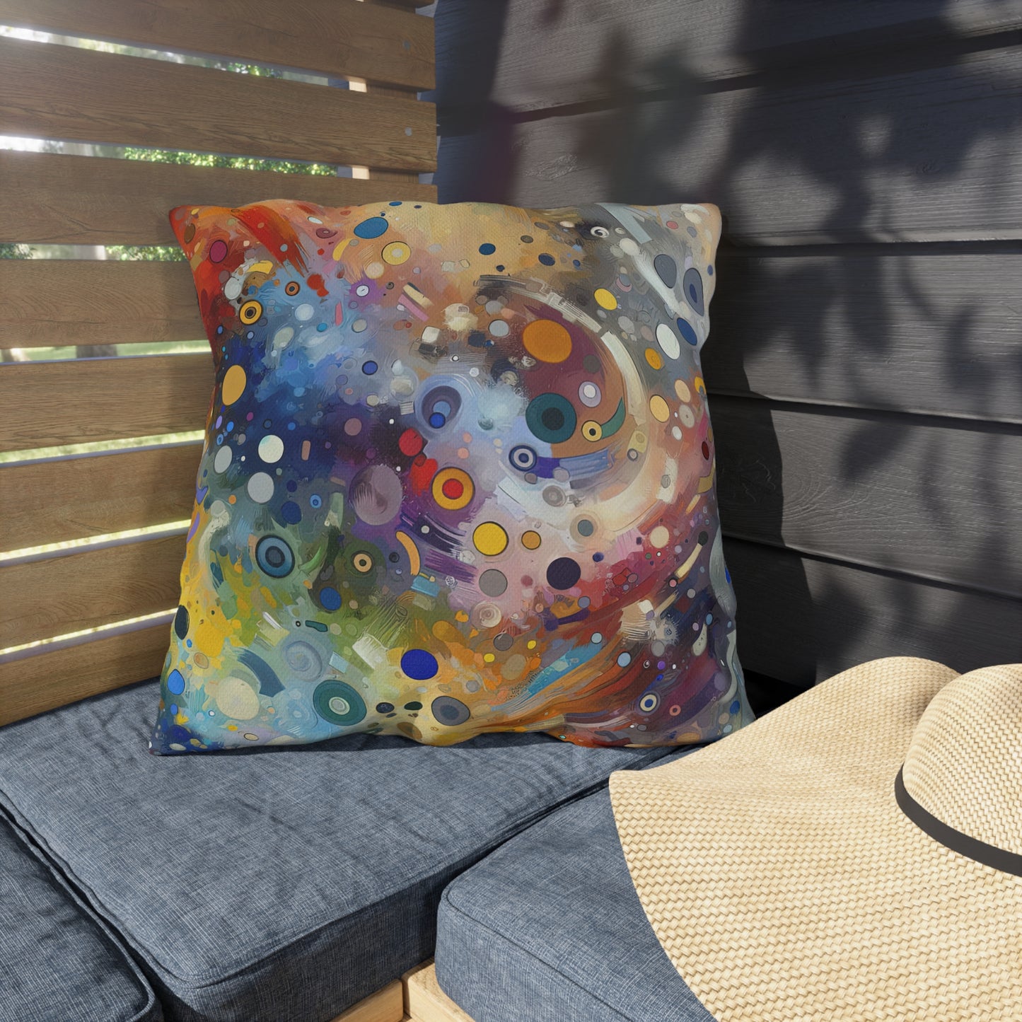 Humorous Unified Tachism Outdoor Pillows