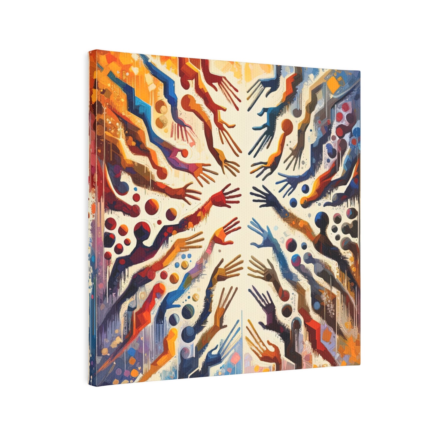 Architects Wisdom Tachism Canvas Photo Tile