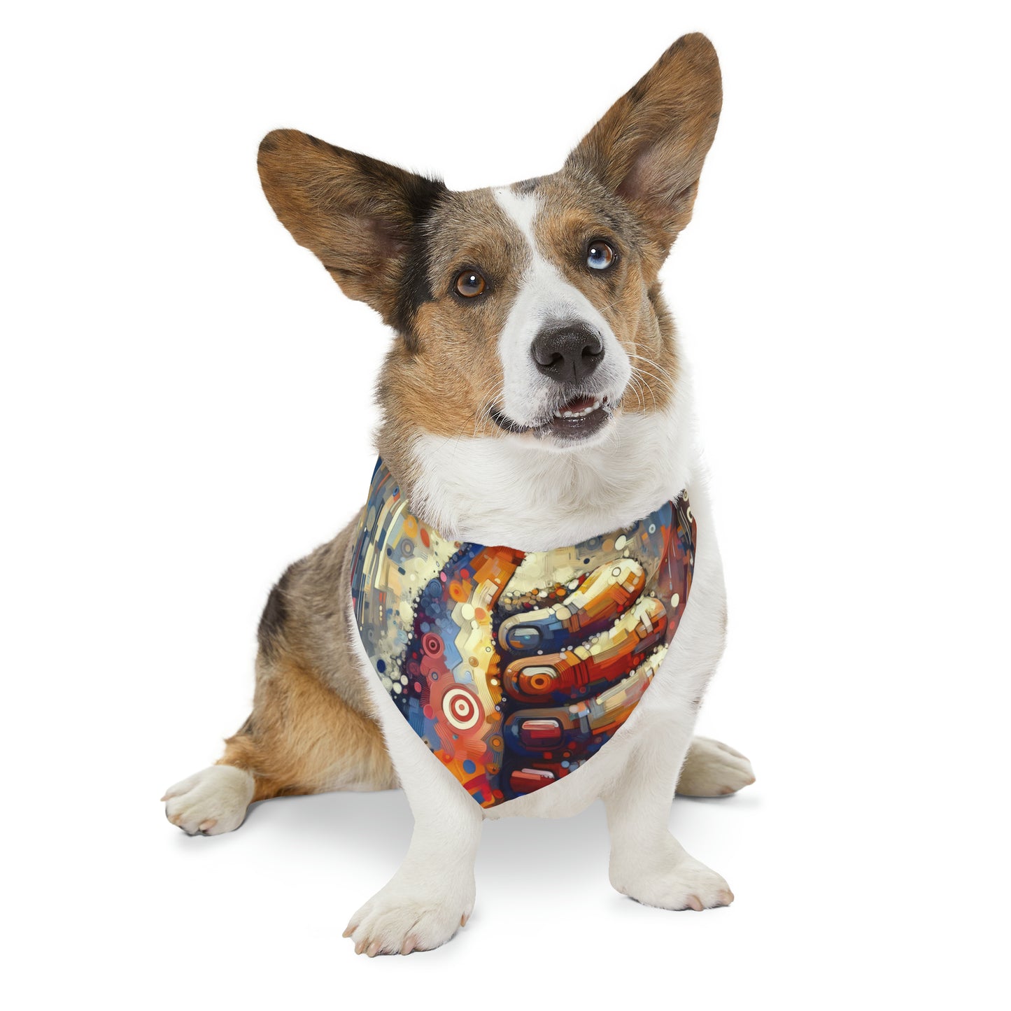 Digital Gratitude Nod Pet Bandana Collar