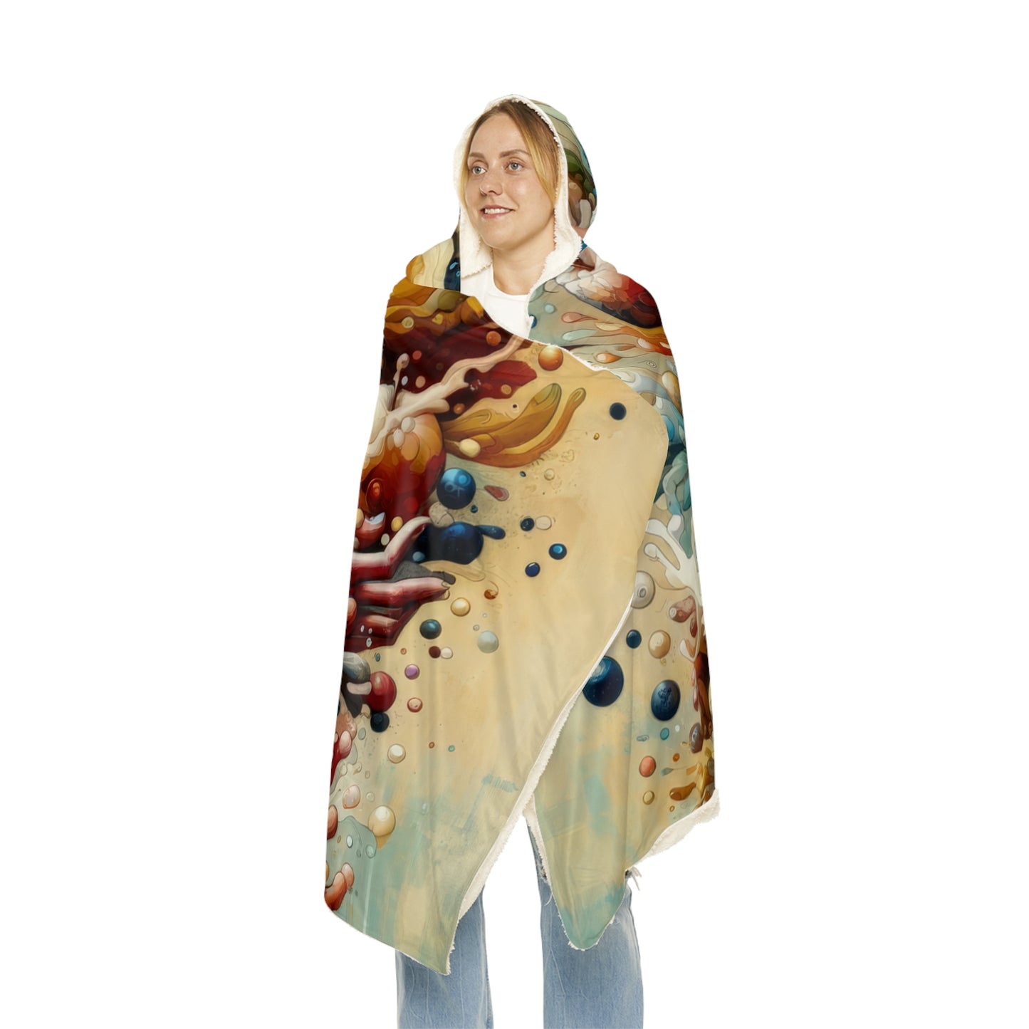 Nourishing Tachism Symphony Snuggle Blanket