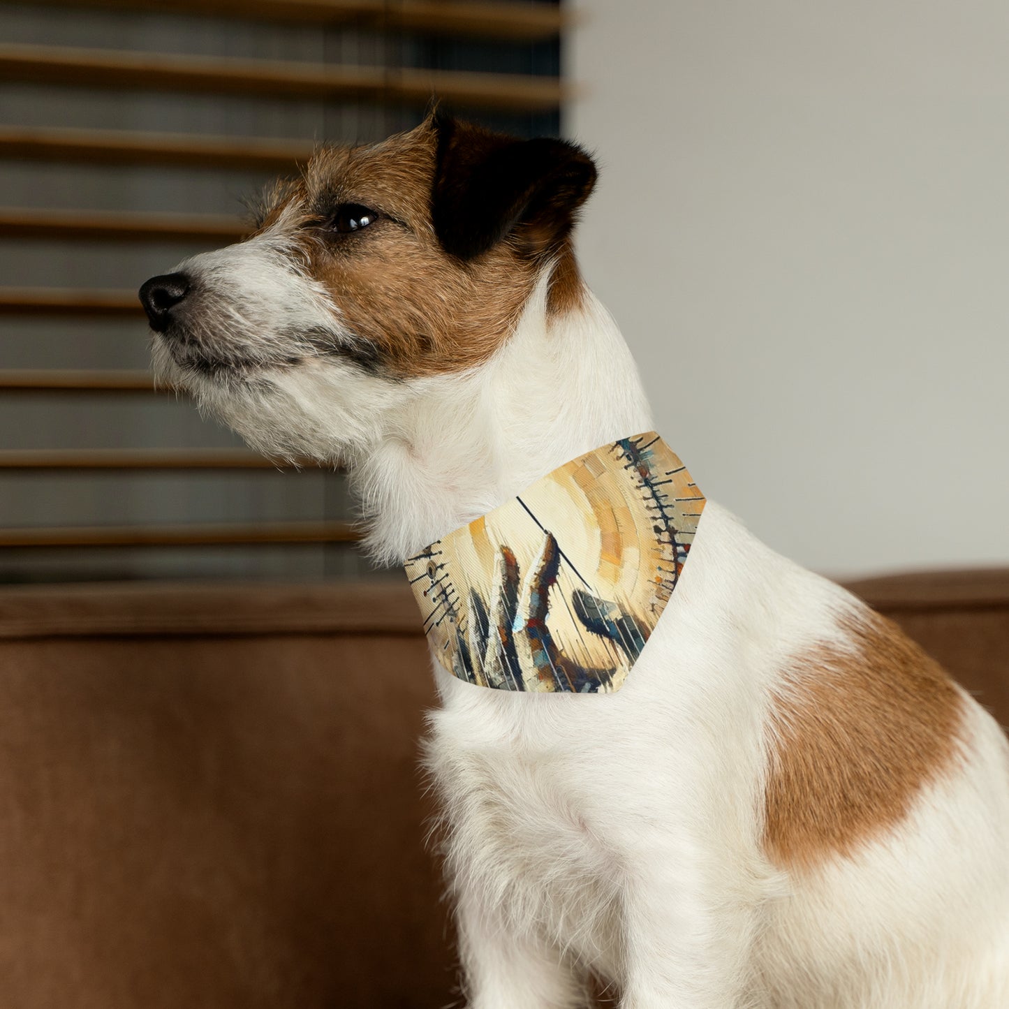Sovereign Reflective Tachism Pet Bandana Collar