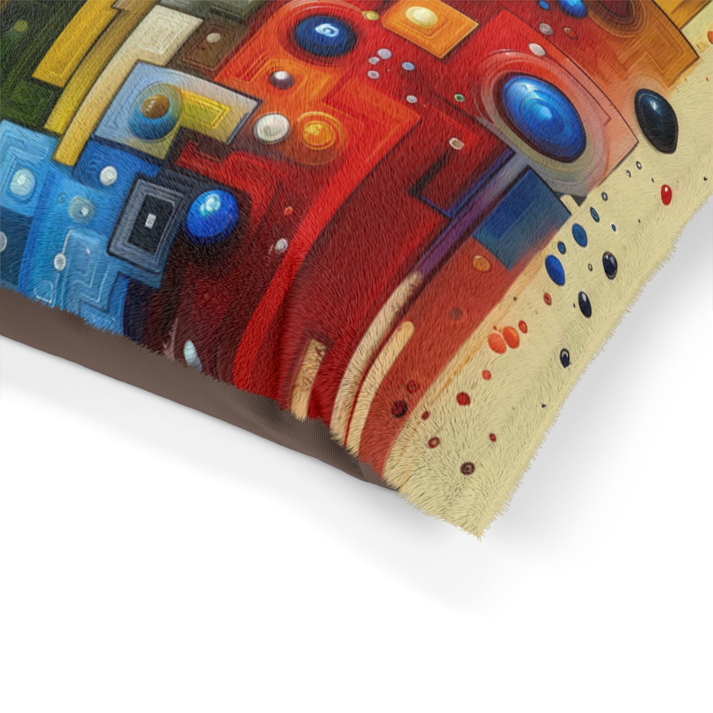 Connected Chromatic Tachism Pet Bed