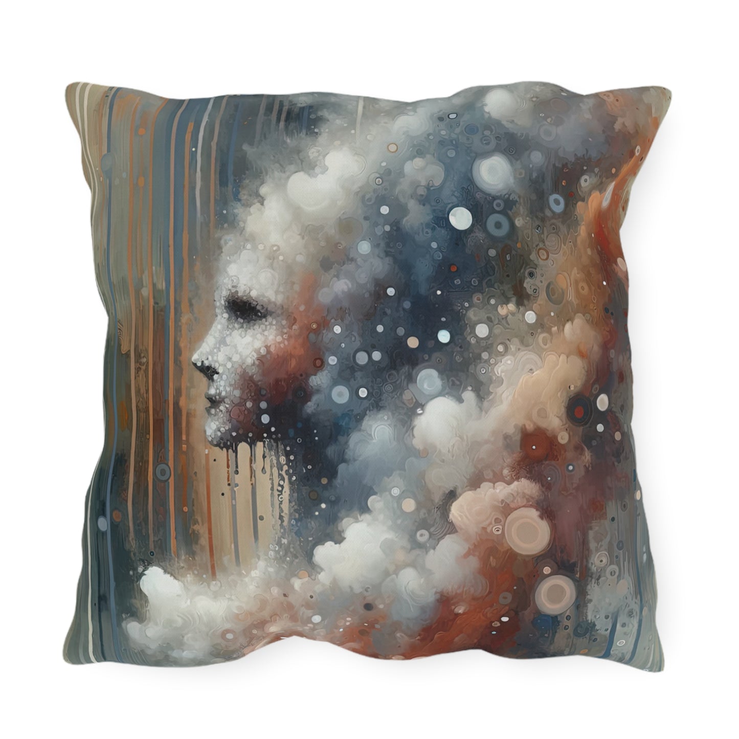Ephemeral Hour Residue Outdoor Pillows