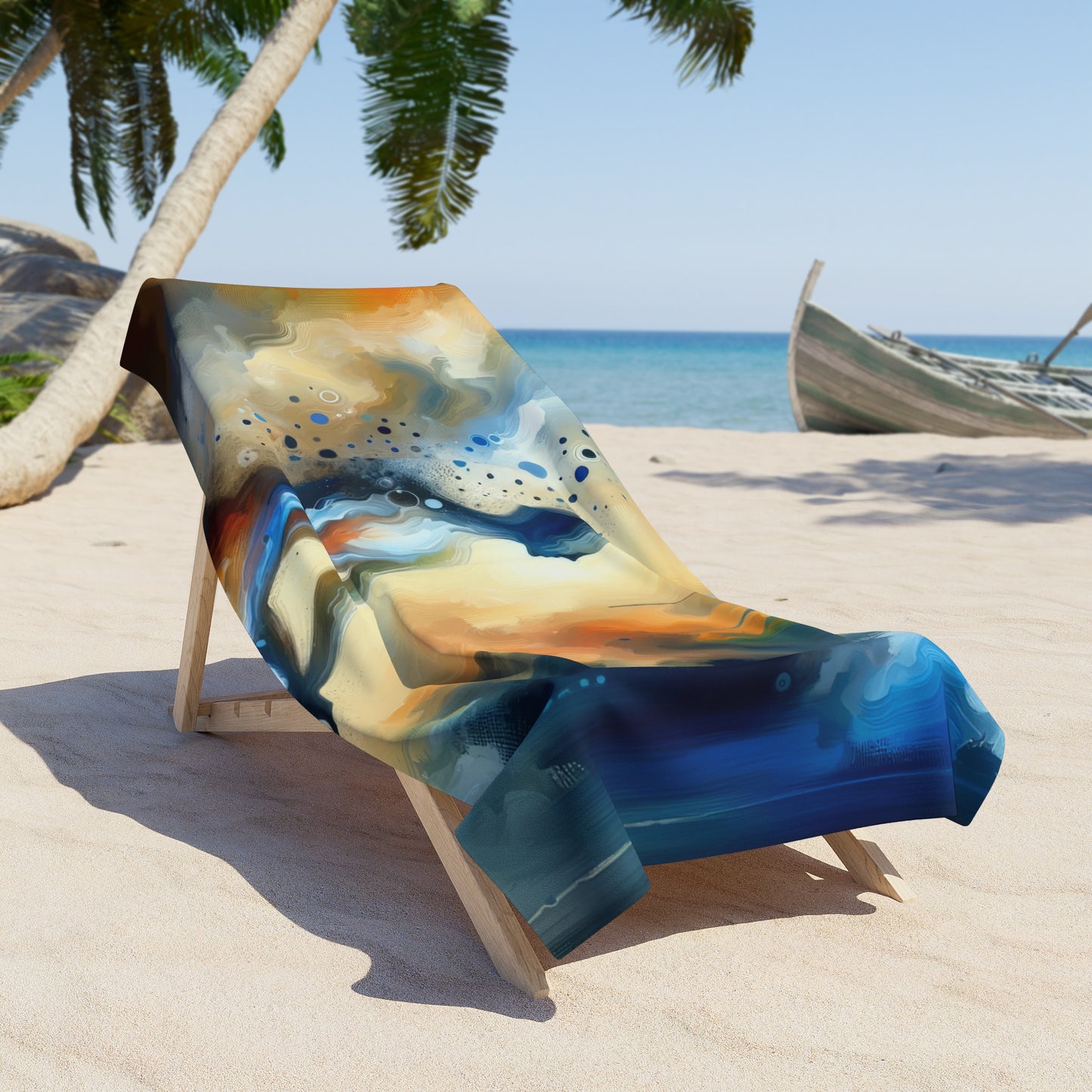 Resonance Abstract Healing Beach Towel