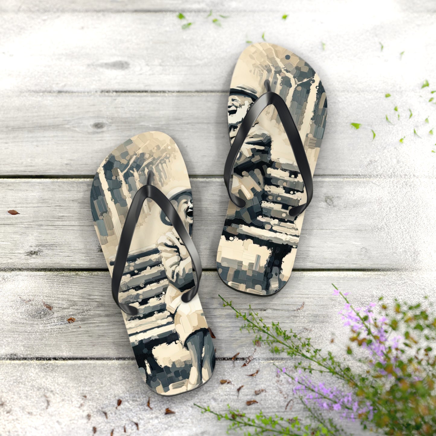 Joyful Companionship Serenity Flip Flops