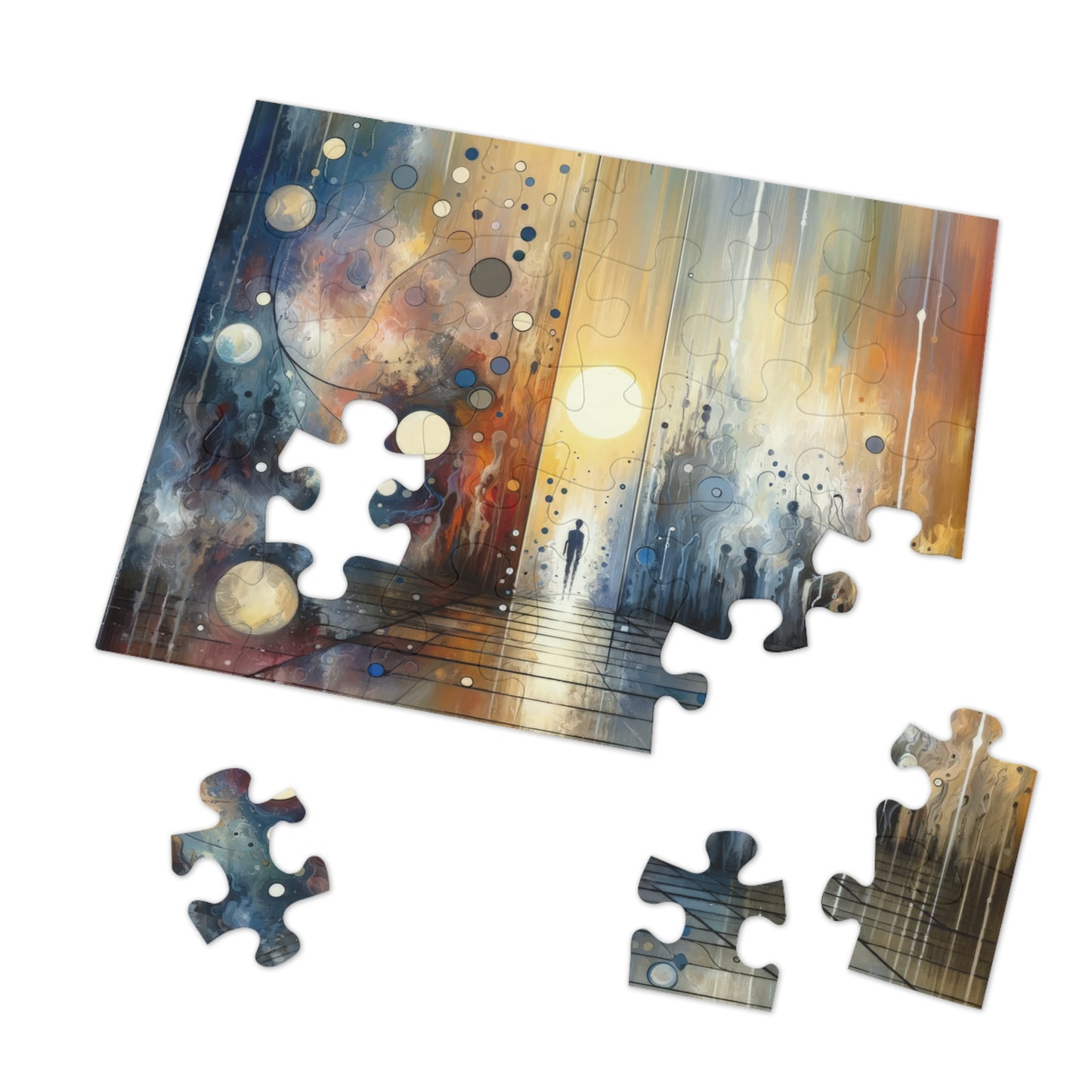 Stillness Transition Abstract Jigsaw Puzzle (30, 110, 252, 500,1000-Piece)