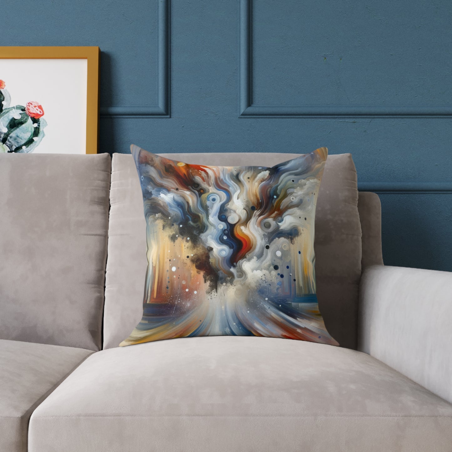 Dynamic External Influence Spun Polyester Pillow