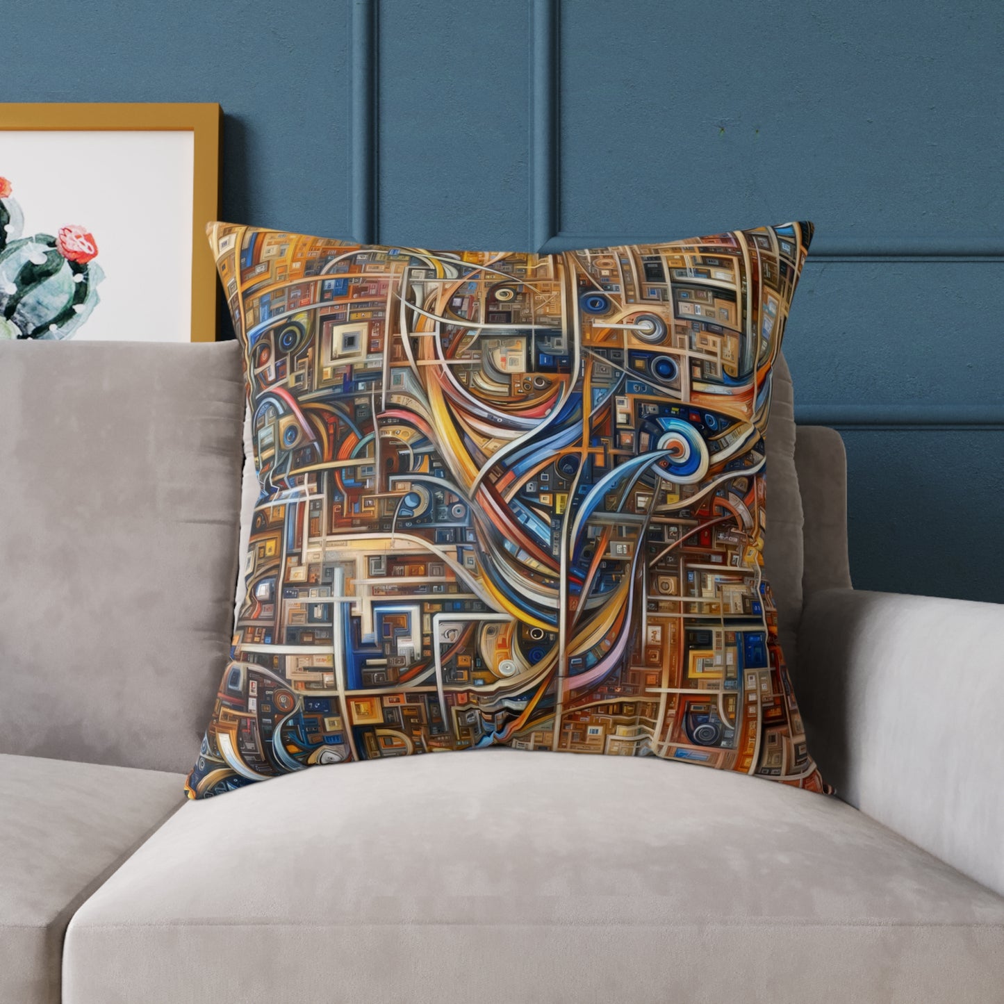 Intricate Life Tapestry Spun Polyester Pillow