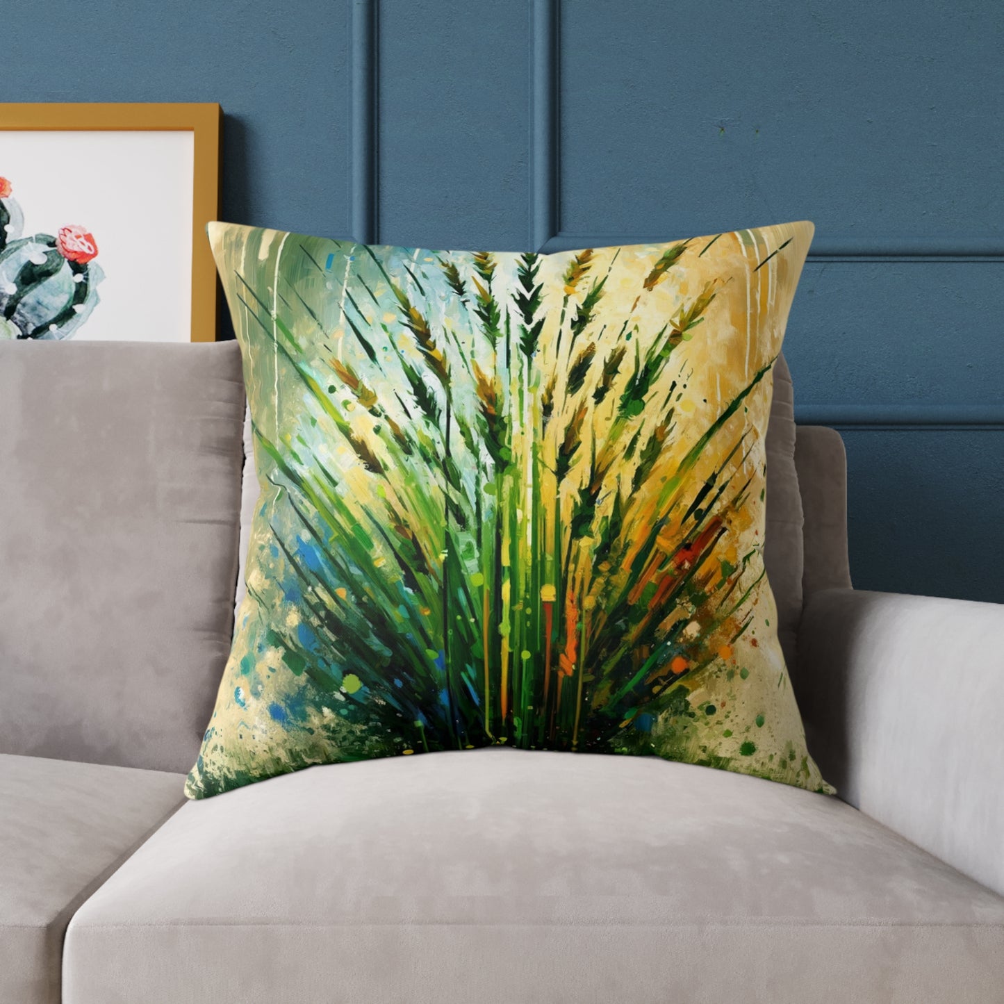 Grass Testament Change Spun Polyester Pillow